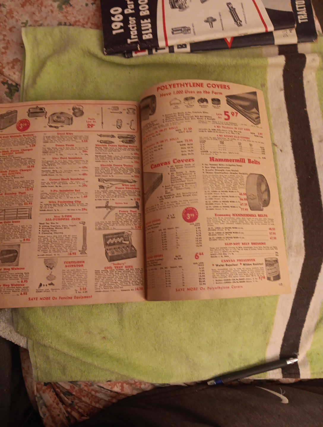 1960 Tractor SUPPLY COMPANY PART GUIDE Blue BOOK Agricultural Machinery Magazine
