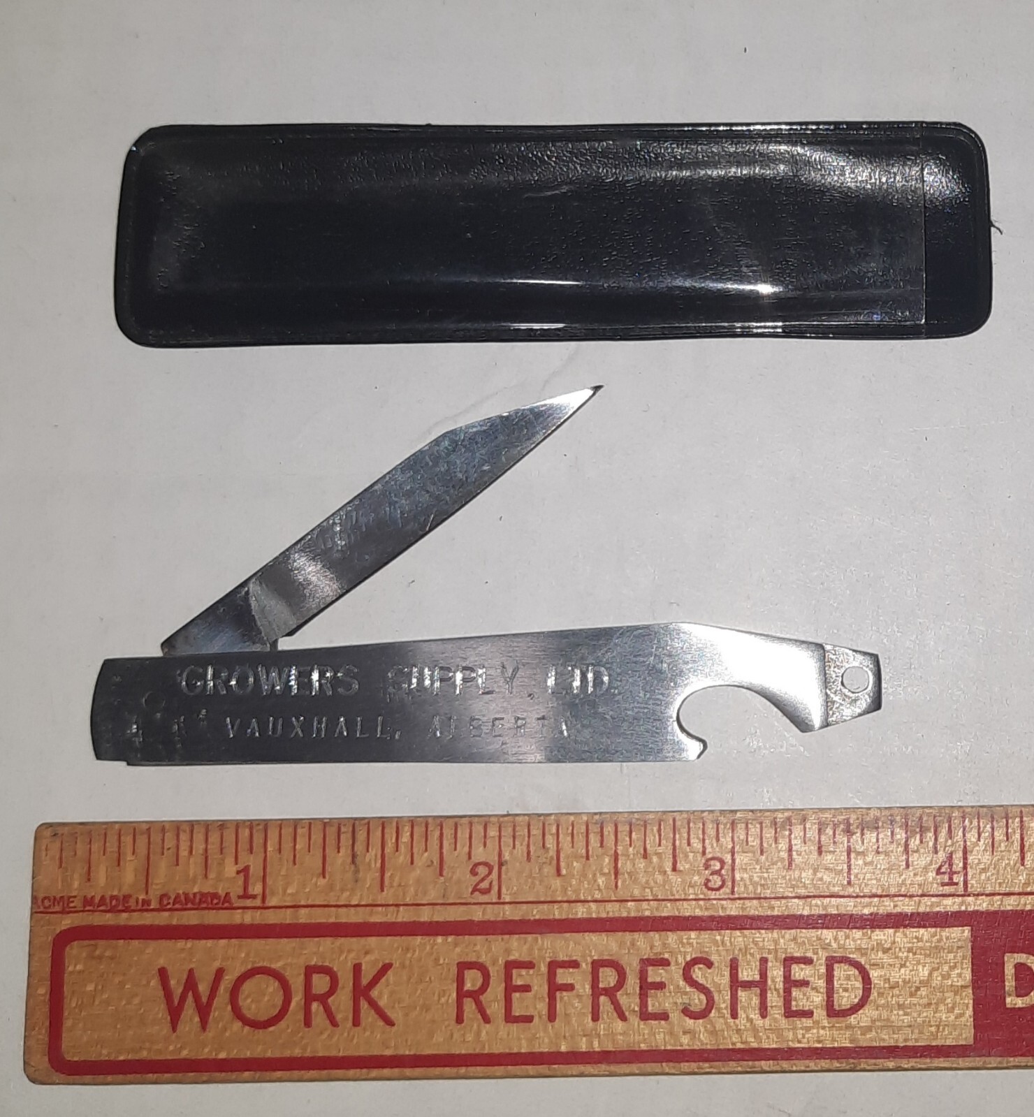 Growers Supply LTD. Advertising Pocket Knife Tractor Farm Supply