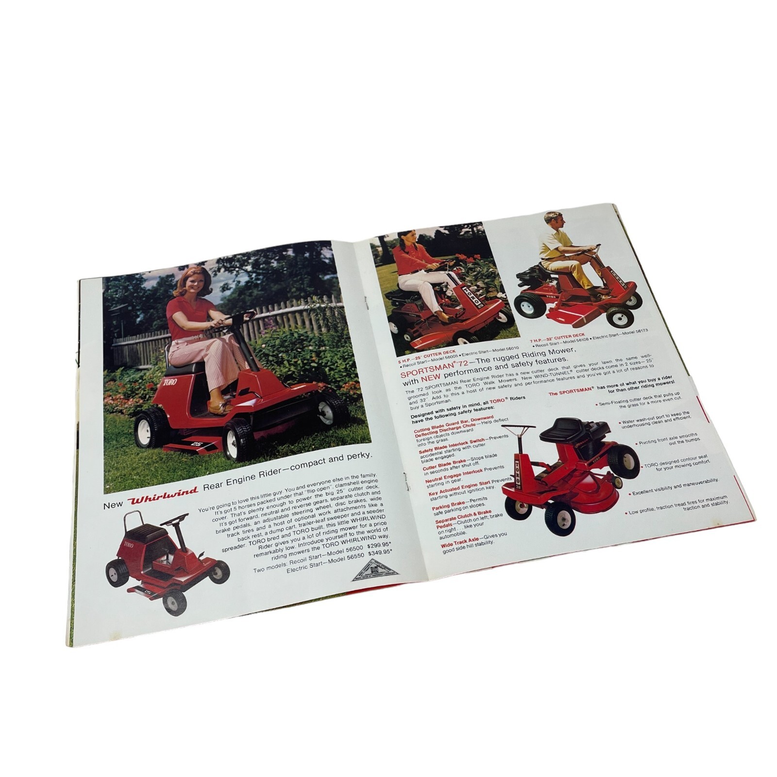 Toro The Caretakers 1972 Product Catalog Guardian Whirlwind Sportsman Sportlawn