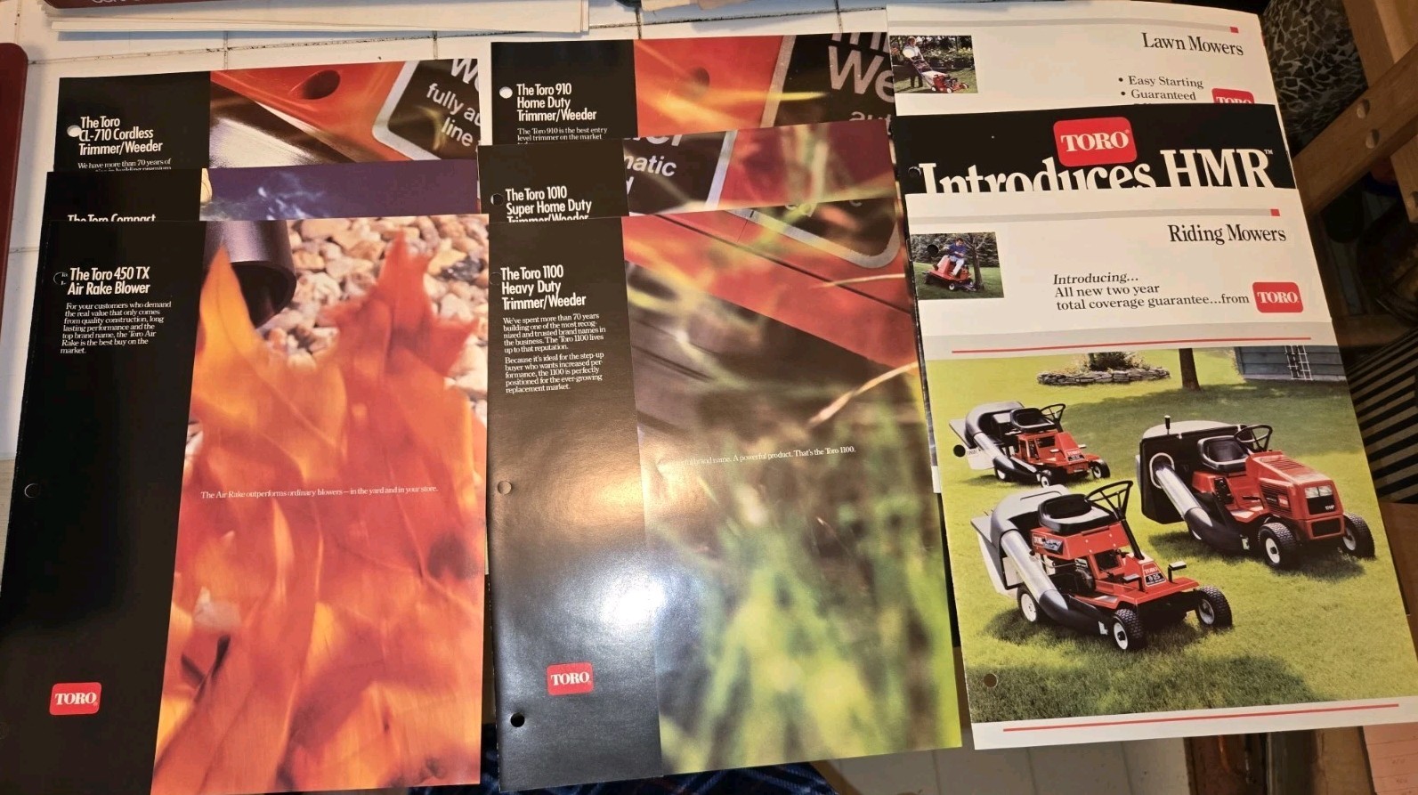 1987 TORO DEALERSHIP ADVERTISING 1987 FULL LINE MOWERS SNOW THROWER TRIMMERS ++