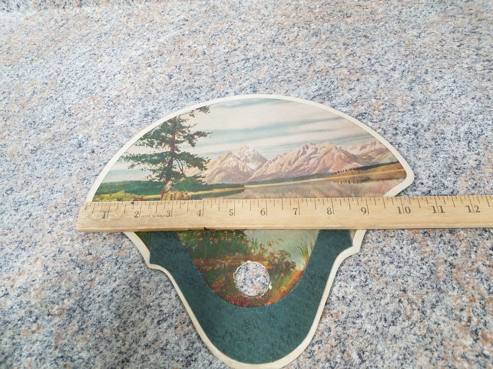 VINTAGE WALLACES’ FARMER 100TH ANNIVERSARY HAND HELD FAN, DES MOINES, IOWA, 1955