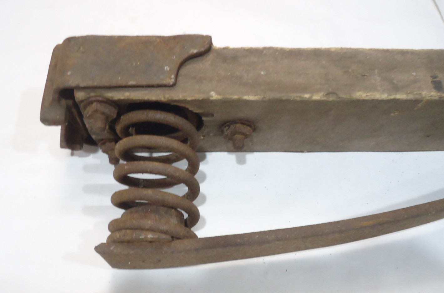 Vintage “Racine economy spring”. buggy spring. Racine Wisconsin. Man cave