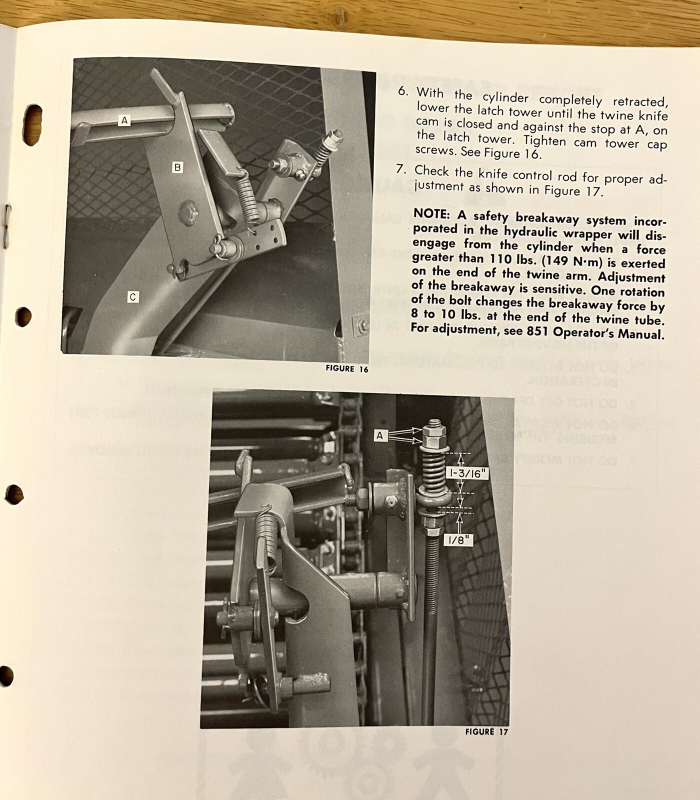 SPERRY NEW HOLLAND Assembly Manual For Round Baker #851