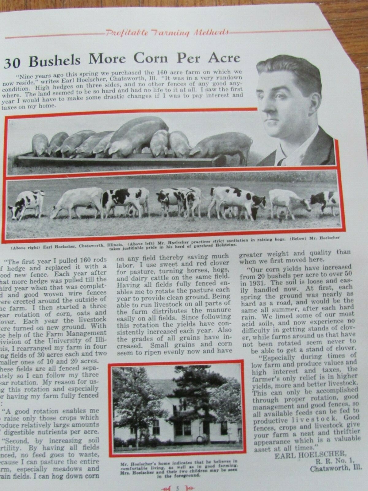 1930’S KEYSTONE STEEL & WIRE PEORIA IL RED BRAND FENCE , FARMER ARTICLE BOOK
