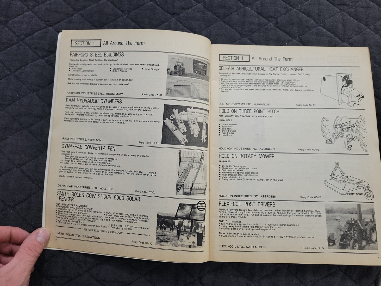 1987 Saskatchewan CANADA Implement Buyer’s Guide Brochure Catalog AGRICULTURAL