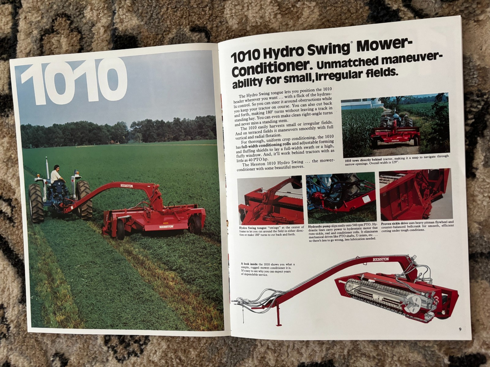 Hesston 1014 1010 1090 1070 Windrower For 1979 Brochure DCPA26