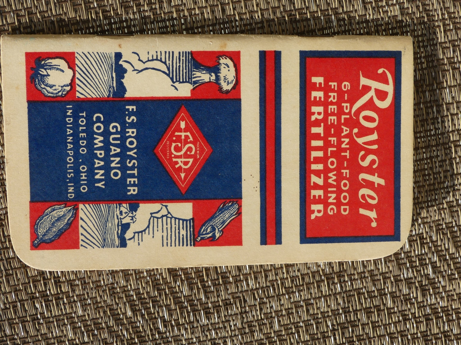 Vintage Royster Advertising Fertilizer Guano Farm Agriculture Calendar Booklet