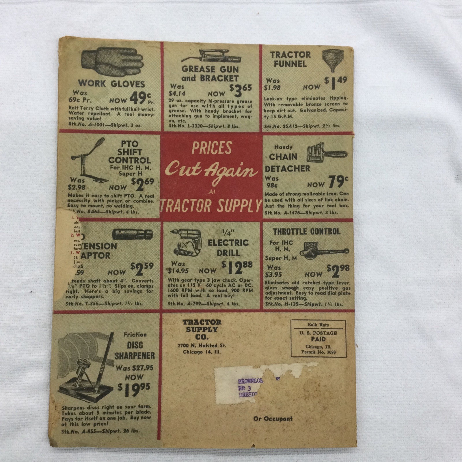 Fall Harvest 1955 Tractor Supply Co. Vintage Catalogue, Preowned