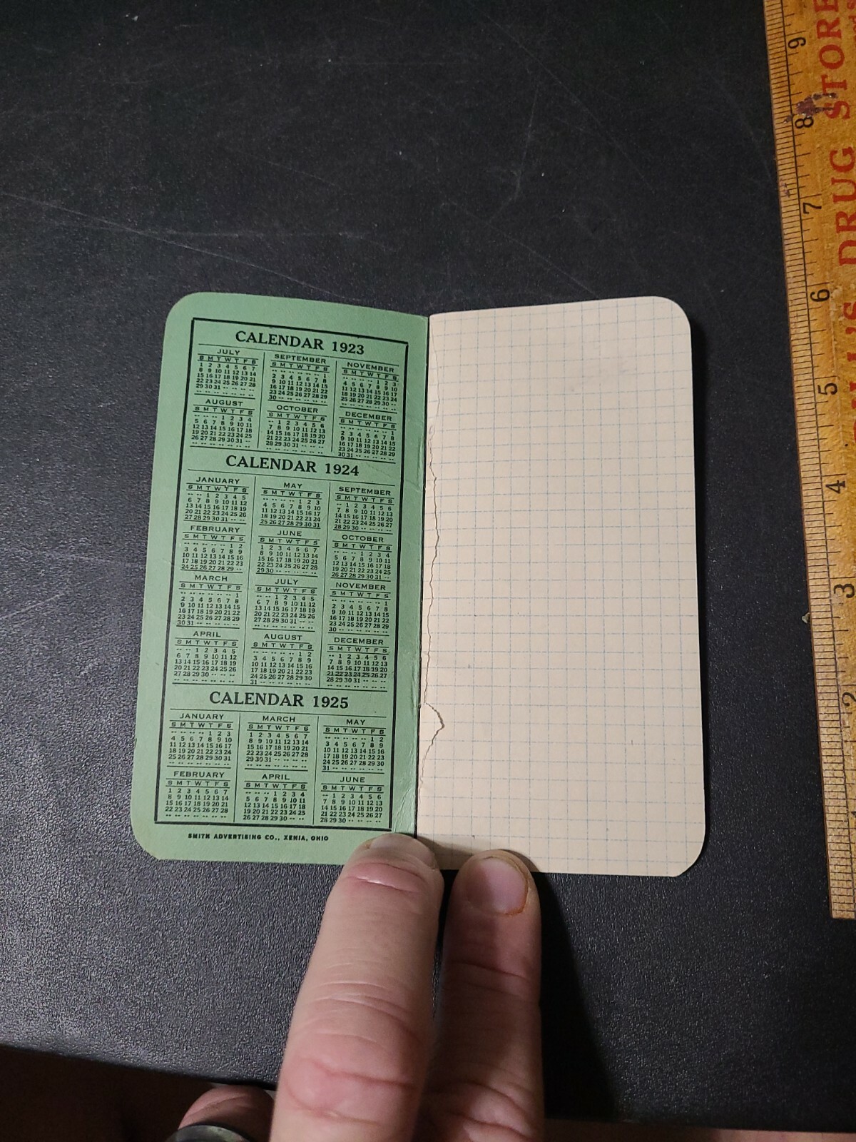Vintage 1920s Reading Pa Hertzog Farm Sweds Memo Booklet