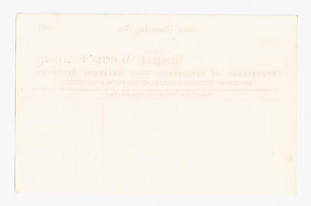 1860’s ADV Invoice Martin Adams American Cow Milking Machine South Royalton VT