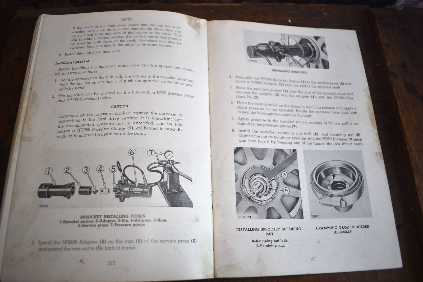 1950s Caterpillar Servicemen’s Reference Book for D8 Tractor Repair Manual