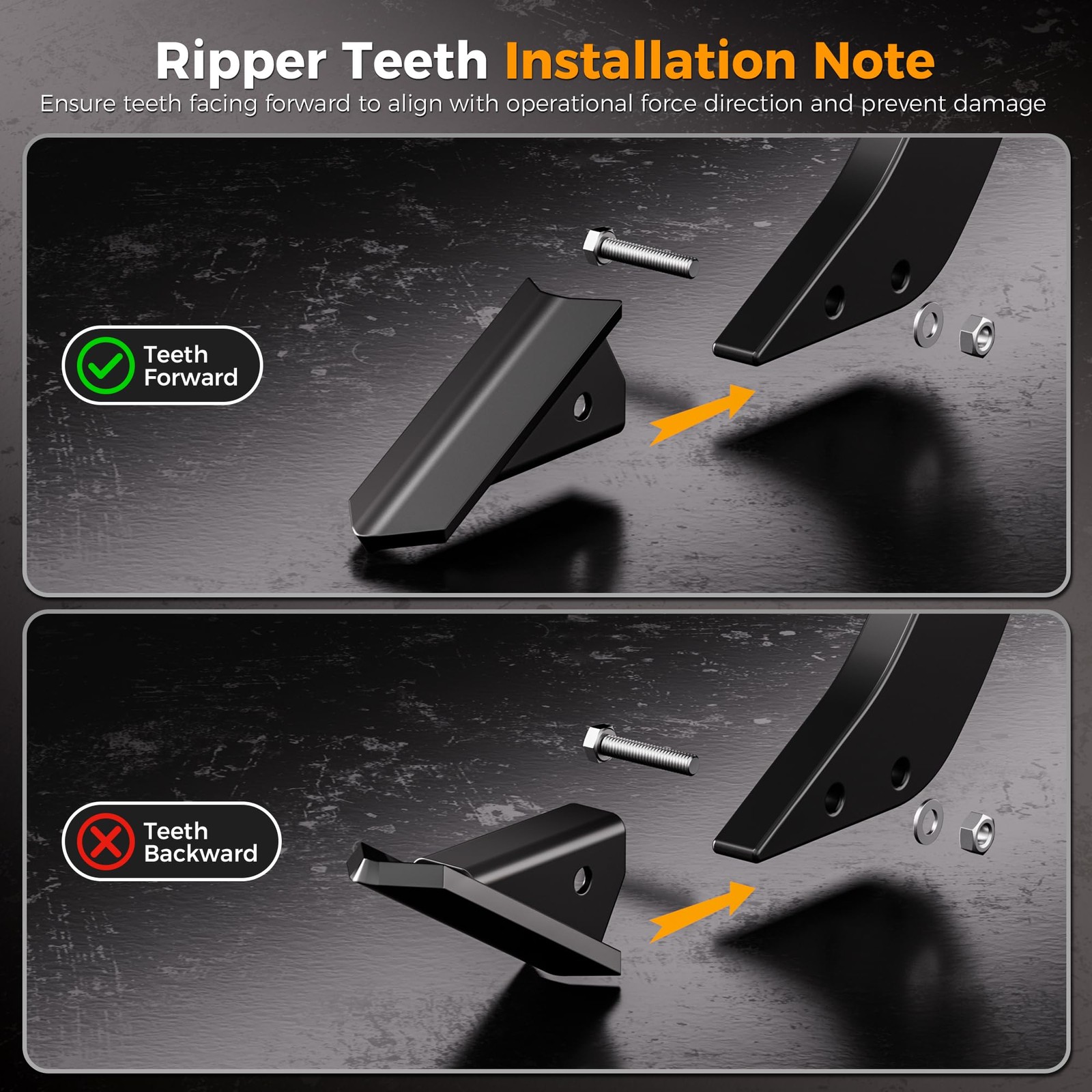 CAMMOO Hitch Mounted Trencher Ripper, 2″ Receiver, Black