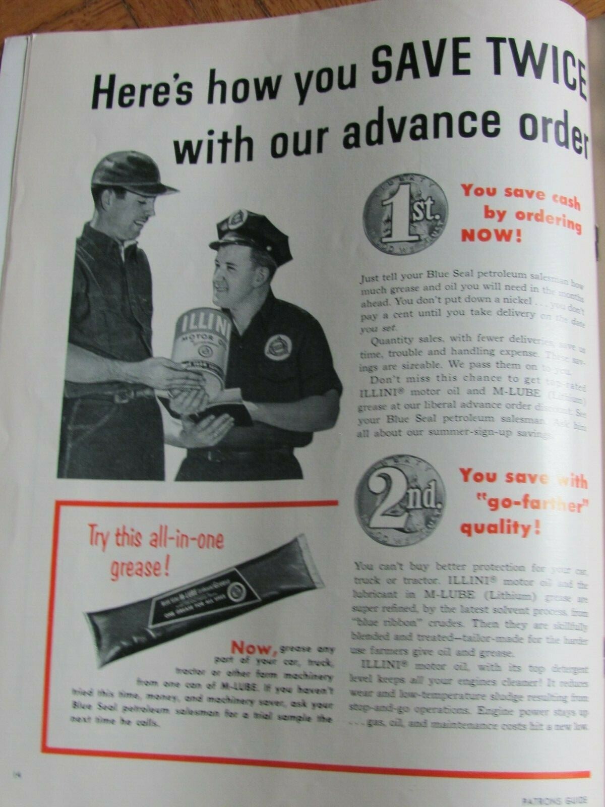 1955 MAGAZINE MERCER SERVICE CO ALEDO ILLINOIS FARM BUREAU
