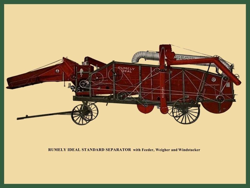 RUMELY Ideal Separator Side View NEW Metal Sign: 12×16″ Ships Free