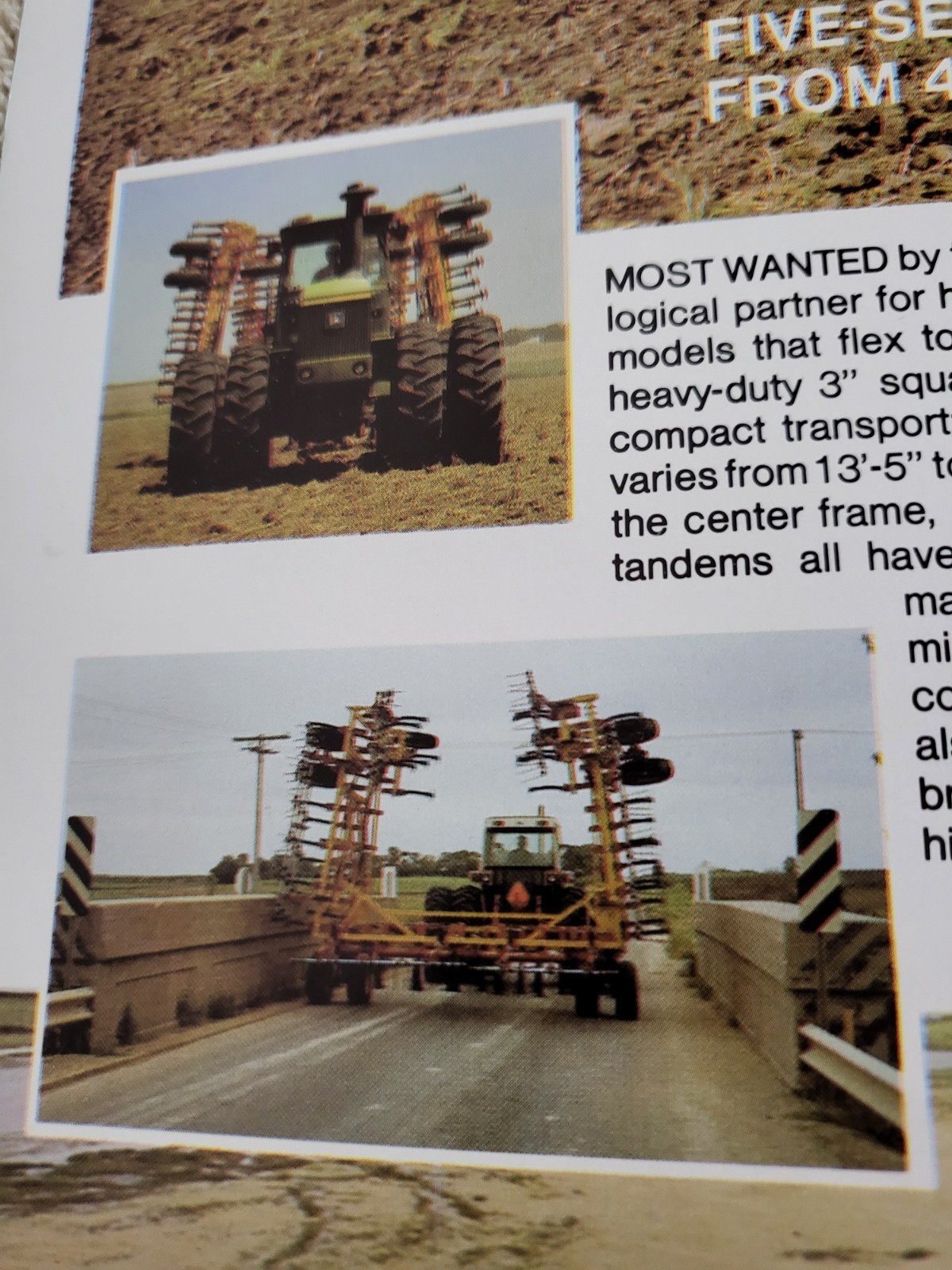 1970s Kent 4000 5000 6000 7000 Series Field Cultivators BROCHURE John Deere IH
