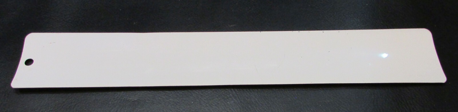 Vintage 1950’s Minnesota Farmers Union Brand Names White Blue Metal 12″ Ruler