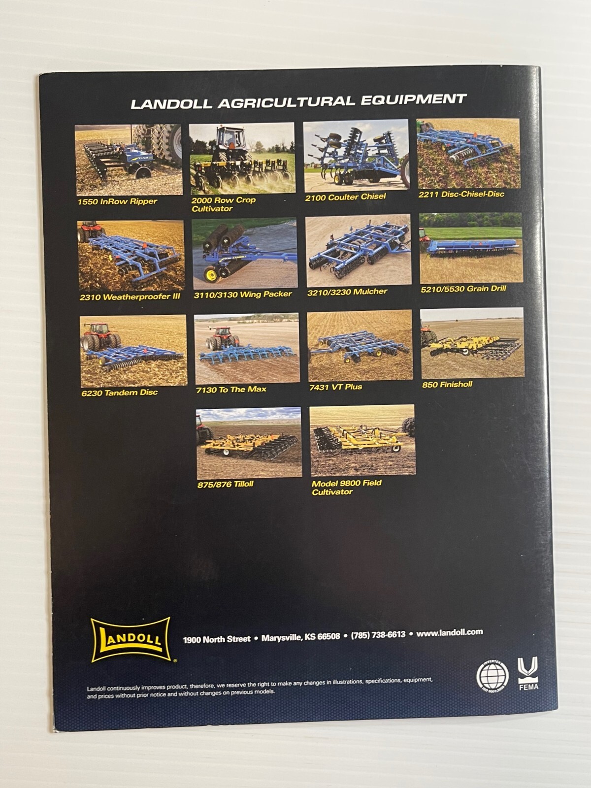 Landoll – Primary Tillage Tools – Sales Brochure *Original 2010s Brochure*