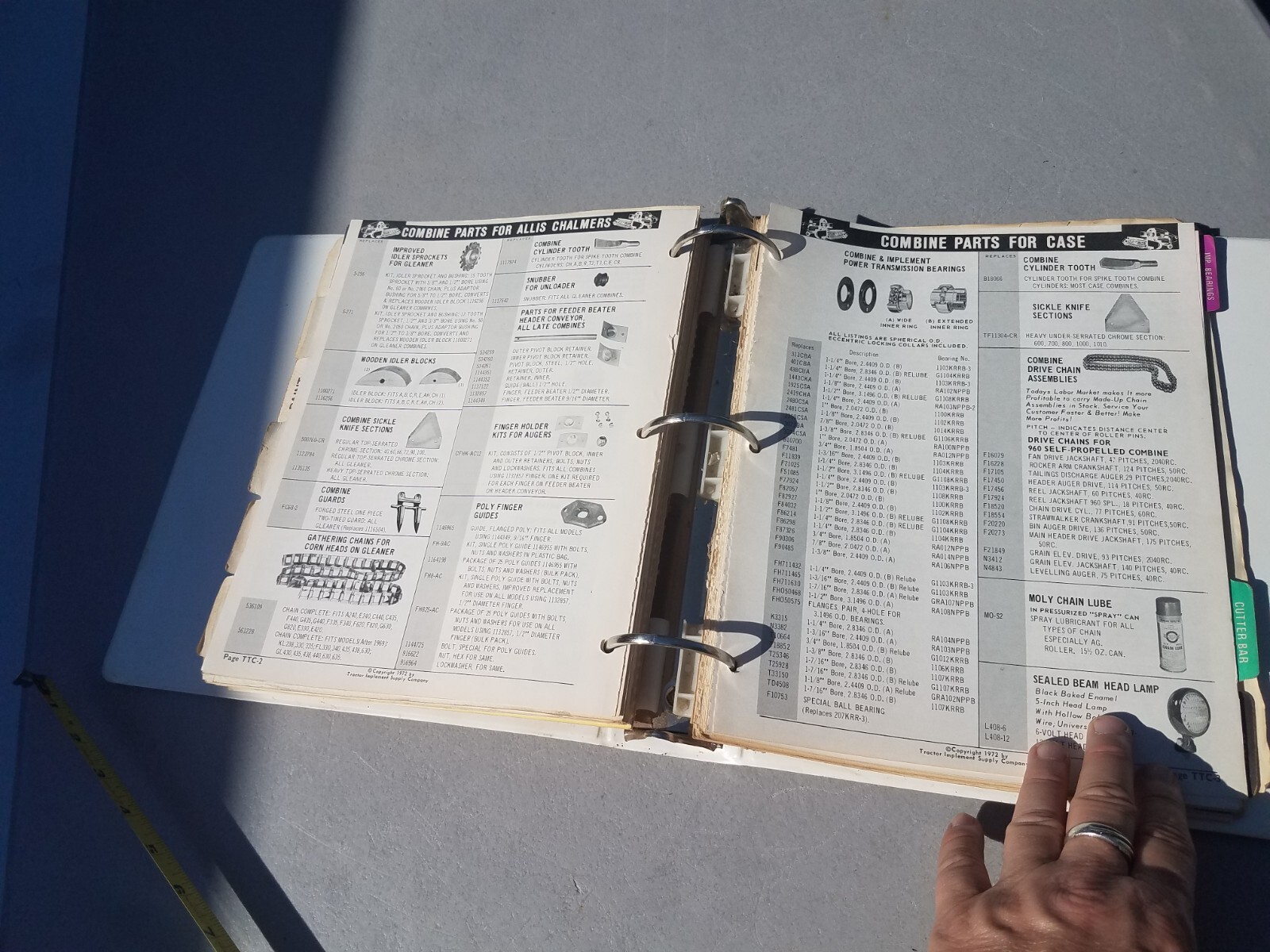 1970s Tractor Implement Supply Co. Parts Book John Deere Ford Allis Chalmers IH