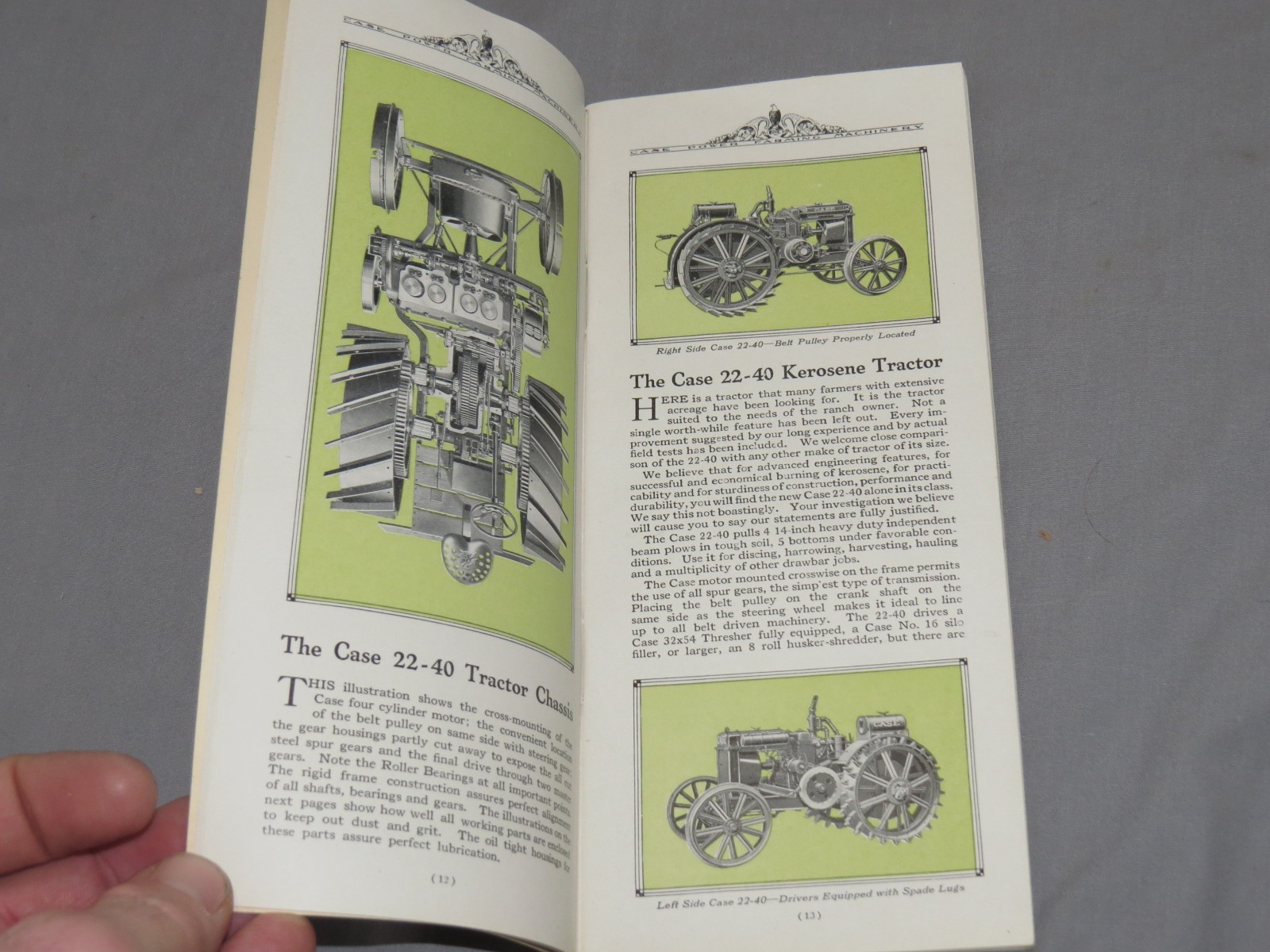 Vintage 1920’s JI CASE Power Farming Machinery Tractor Full Line Catalog NICE!