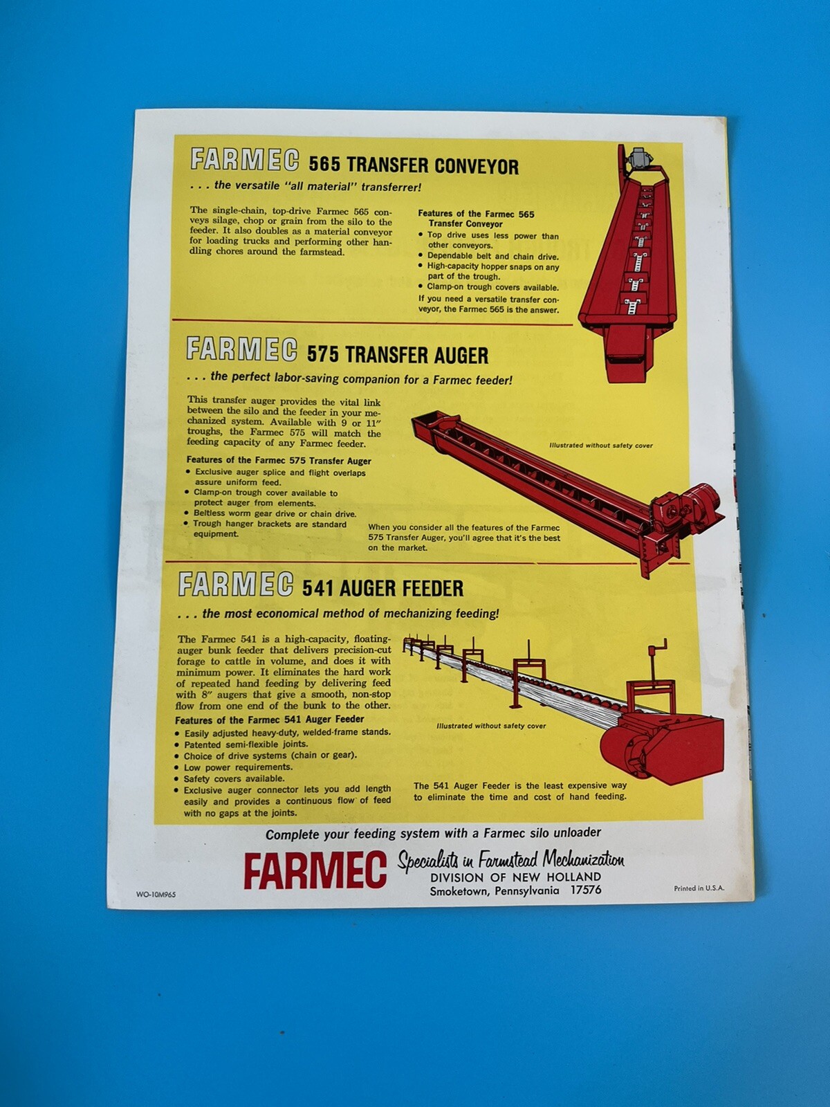 Vintage Set of 4 Farmec Buyers Guide.