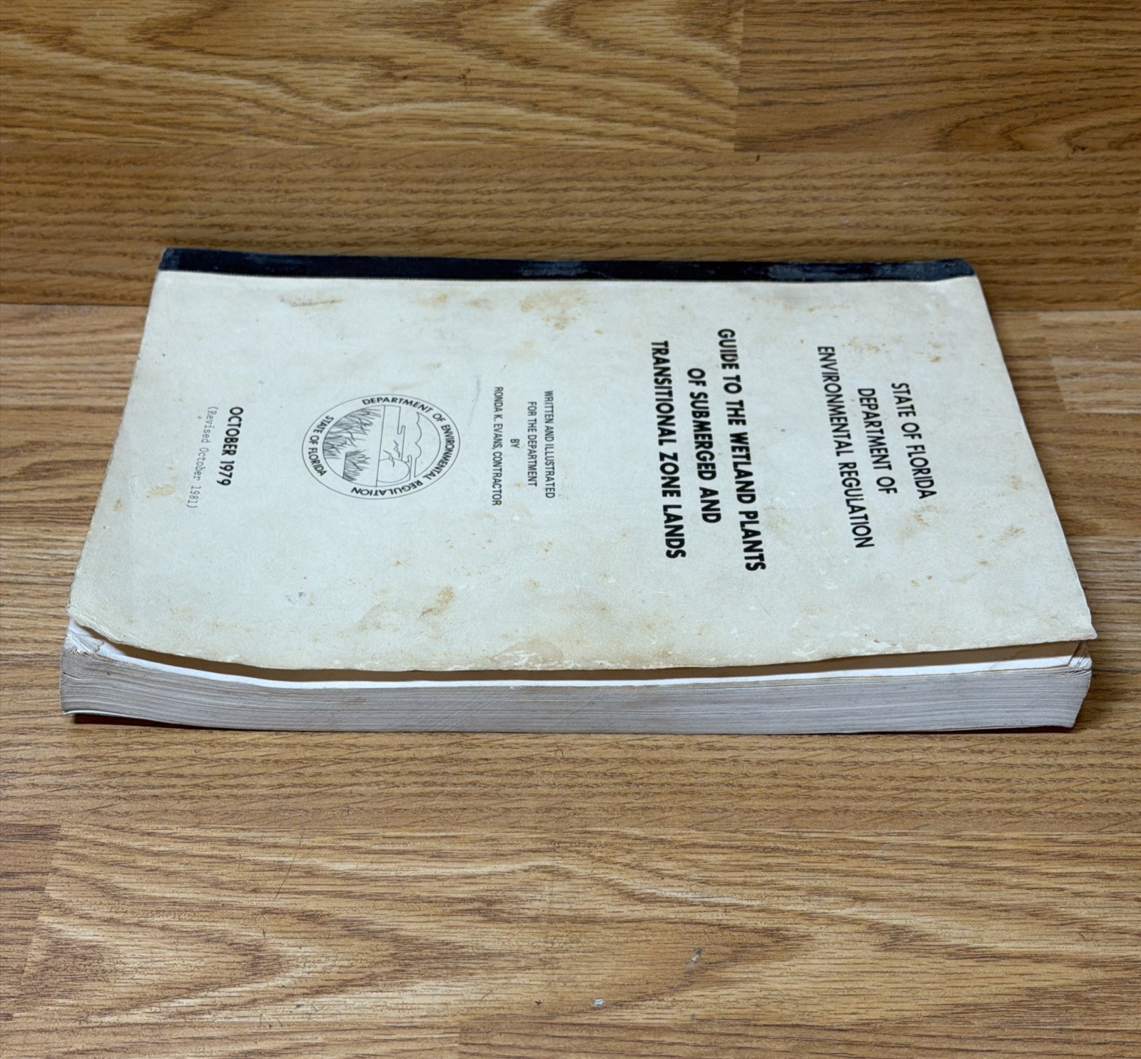 1979 State Of FL Dept Of Environmental Regulation Guide To Wetland Plants Manual