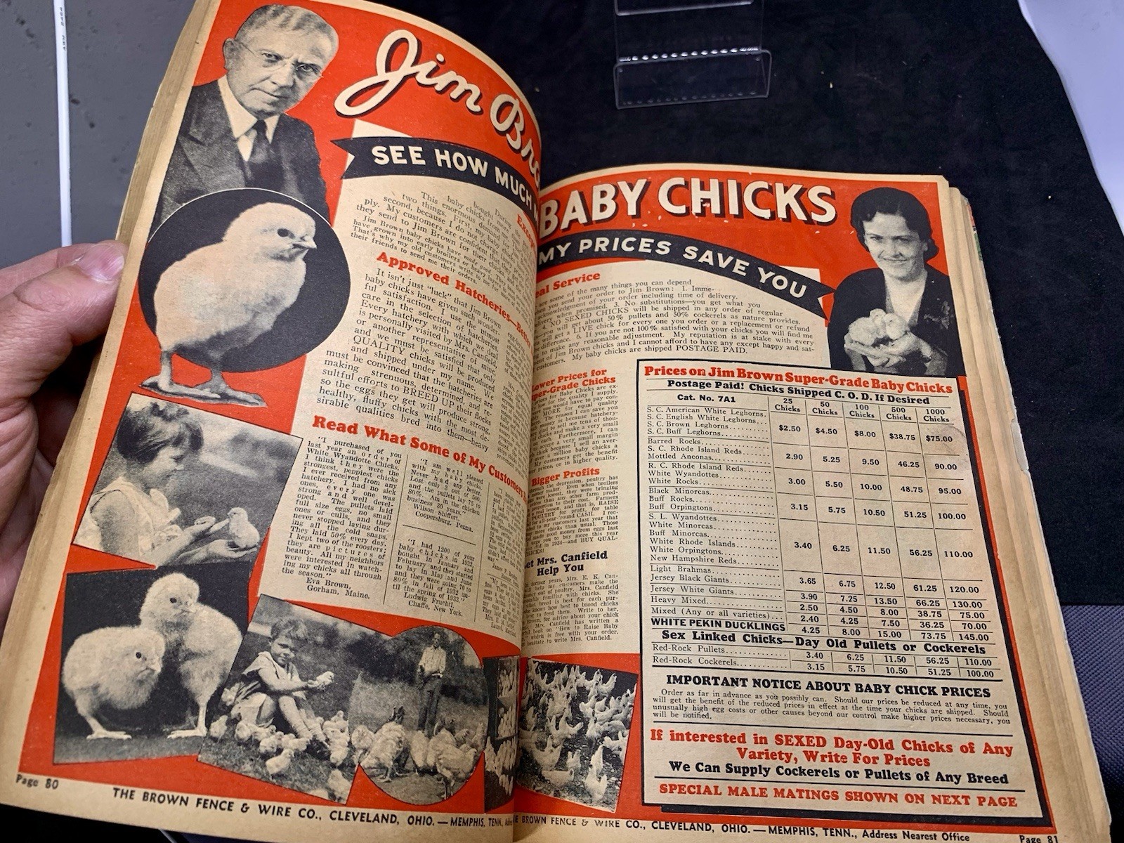 JIM BROWN’S 1935 BARGAIN BOOK – THE BROWN FENCE & WIRE CO.- Catalog