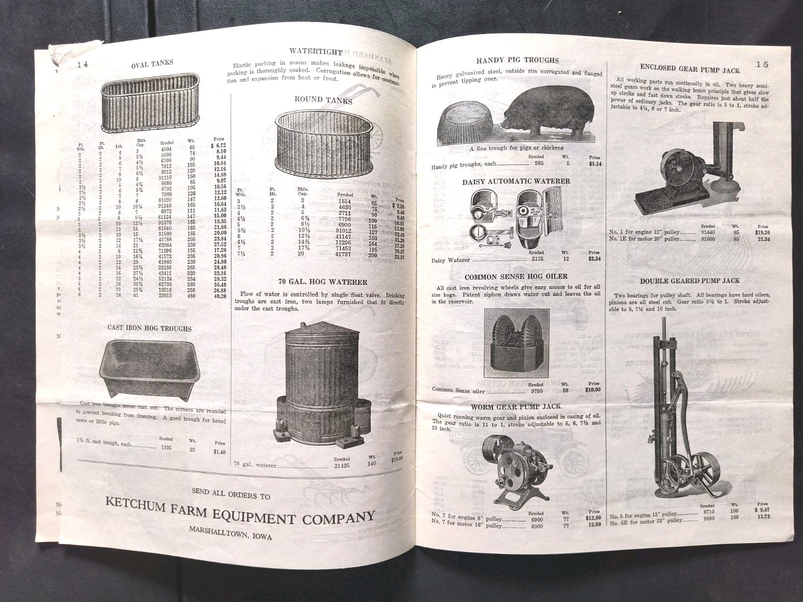 1920s Ketchum Farm equipment Dealer Sales Brochure Advertising Catalog 2pc Lot
