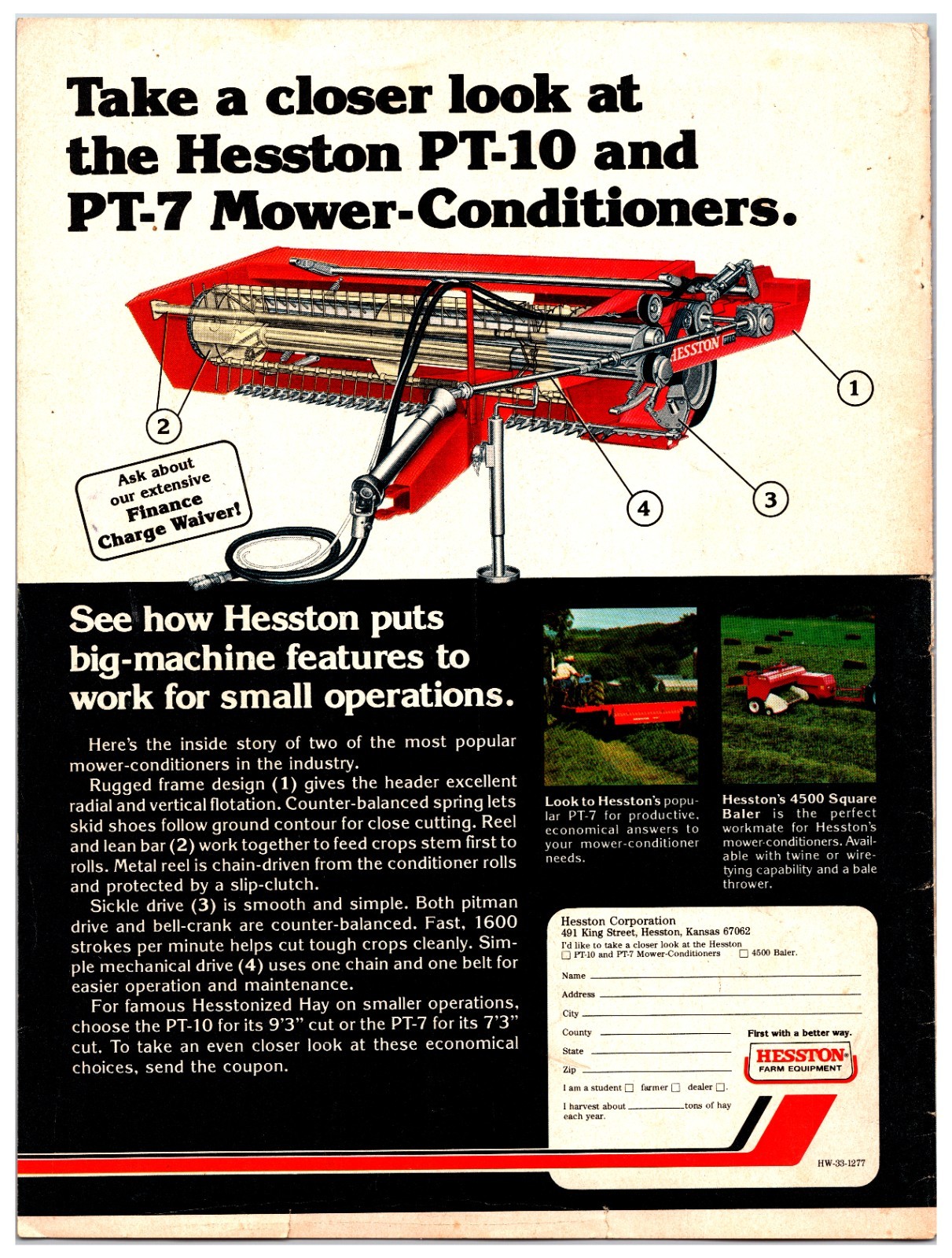 Original 1978 Hesston Mower Conditioner Ad -Print Advertisement (8in x 11in)