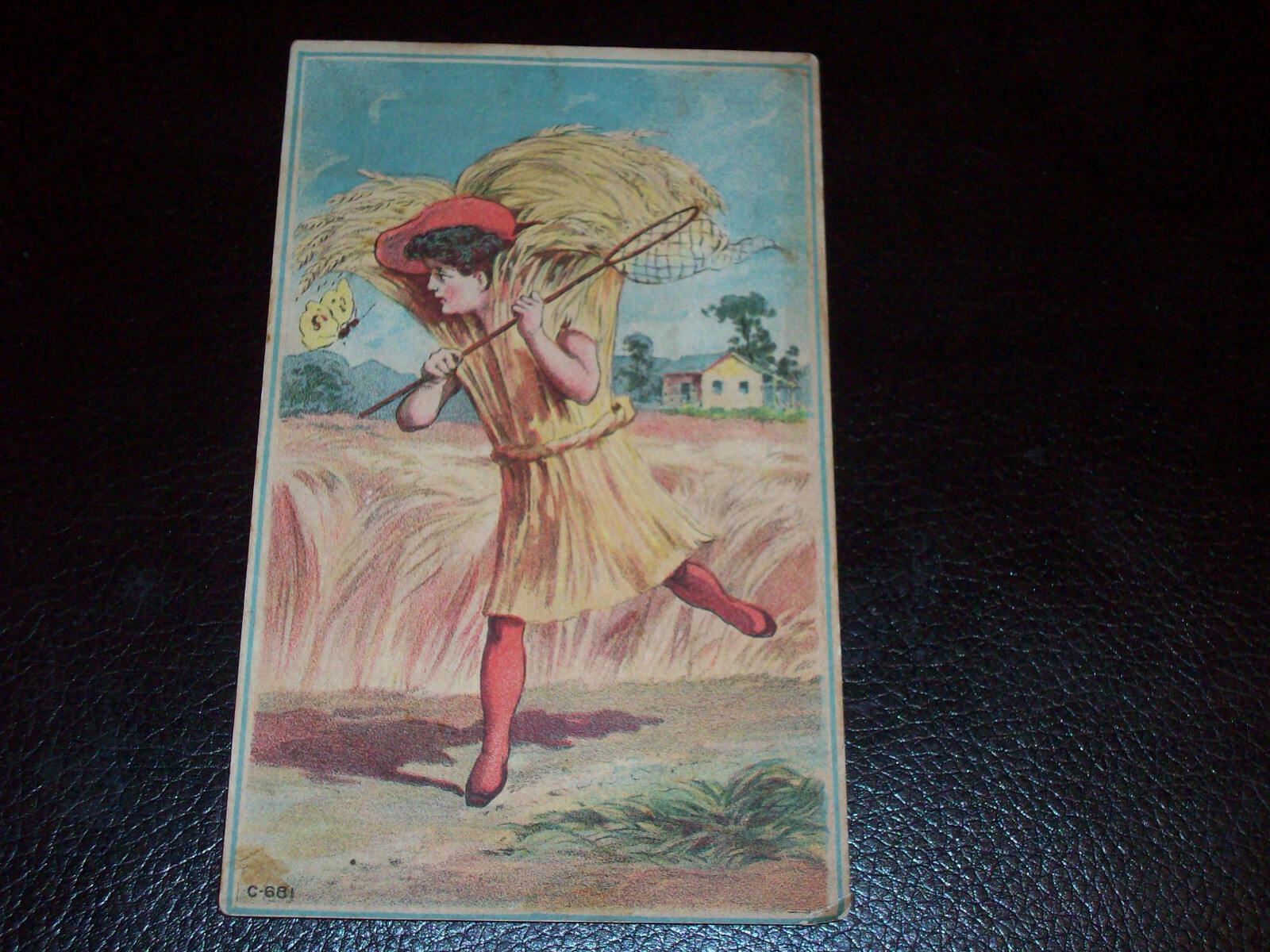 1880’s-90’s George V. Keafauver Ag Implements Advertising Trade Card Dayton Ohio