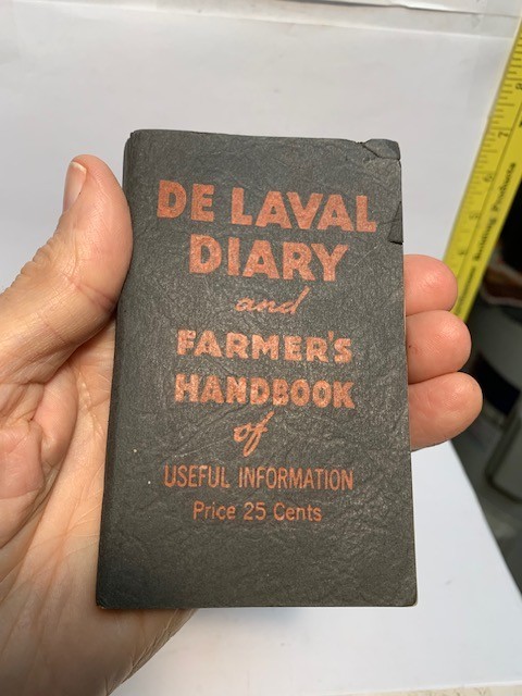 1939 DELAVAL DIARY & FARMERS POCKET HANDBOOK USEFUL INFO 148 PAGES 4.75’X2.75”.