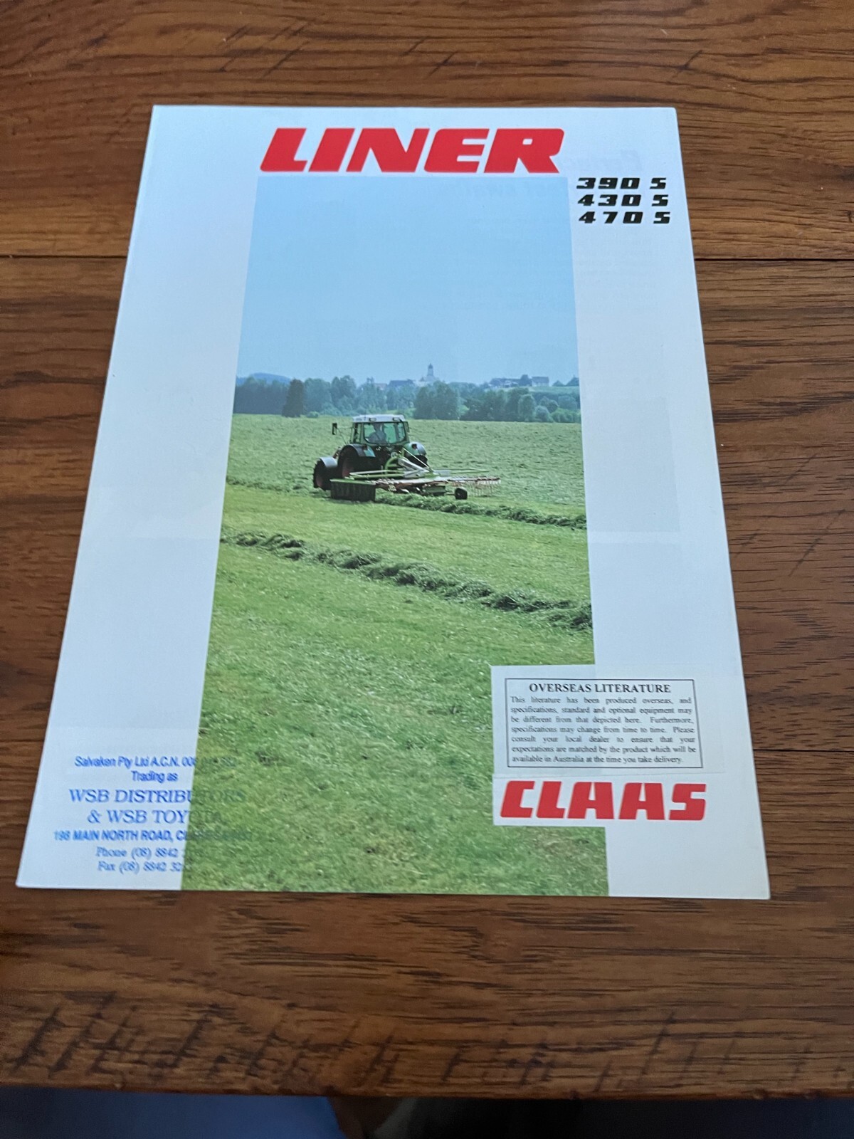 Claas 390 430 470 Rotary Rake Brochure FCCA