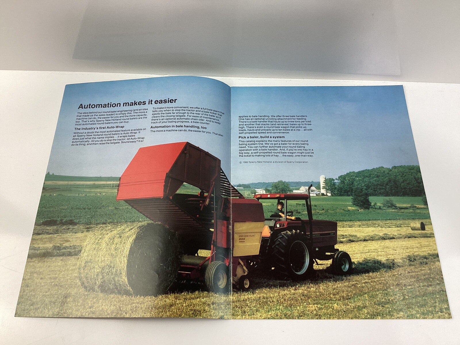 Round Baling Systems Sperry New Holland 1982 Brochure