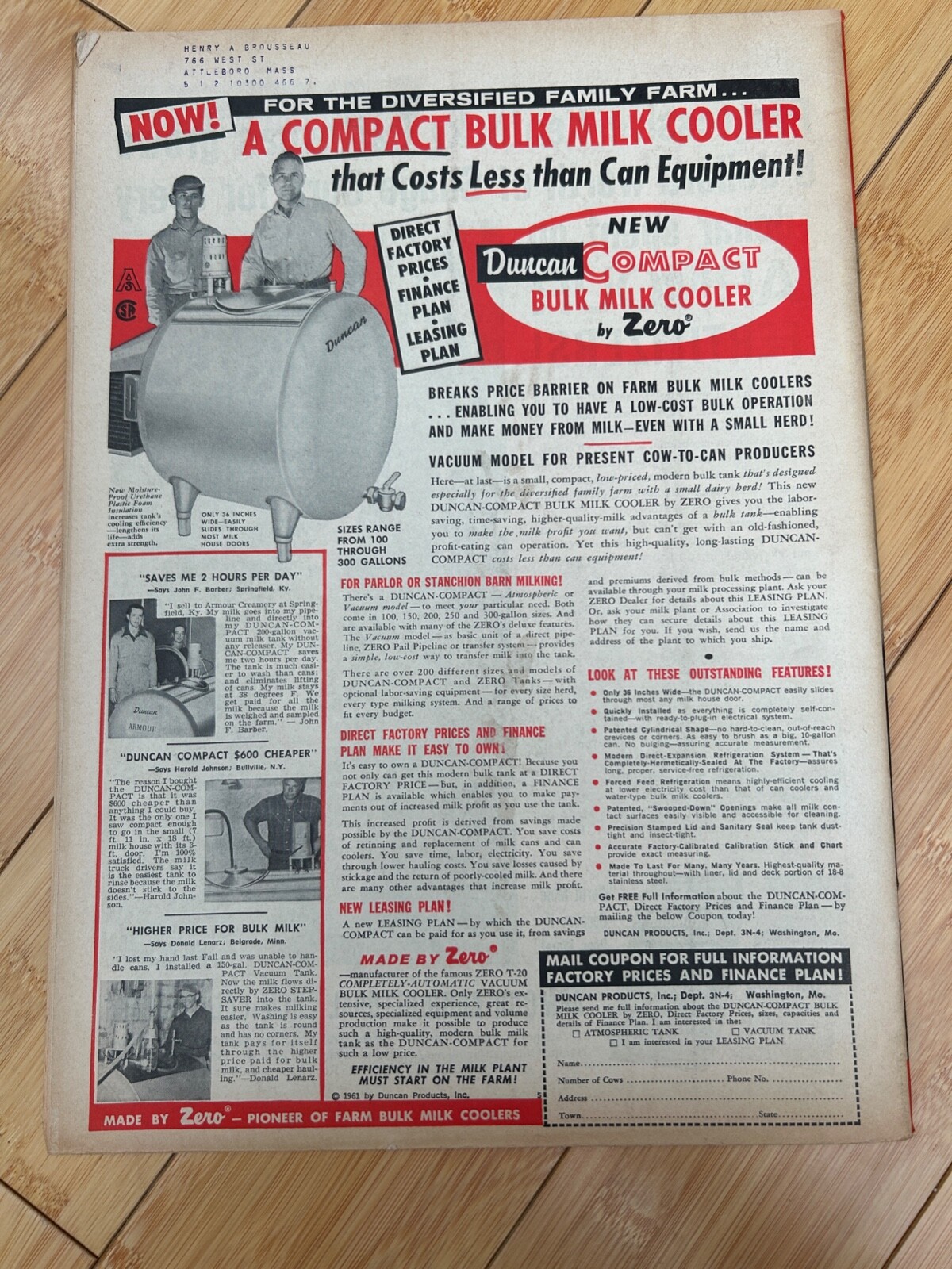 APR 10 1963 HOARD’S DAIRYMAN DAIRY FARM MAGAZINE JUDGING CONTEST COWS PRODUCED