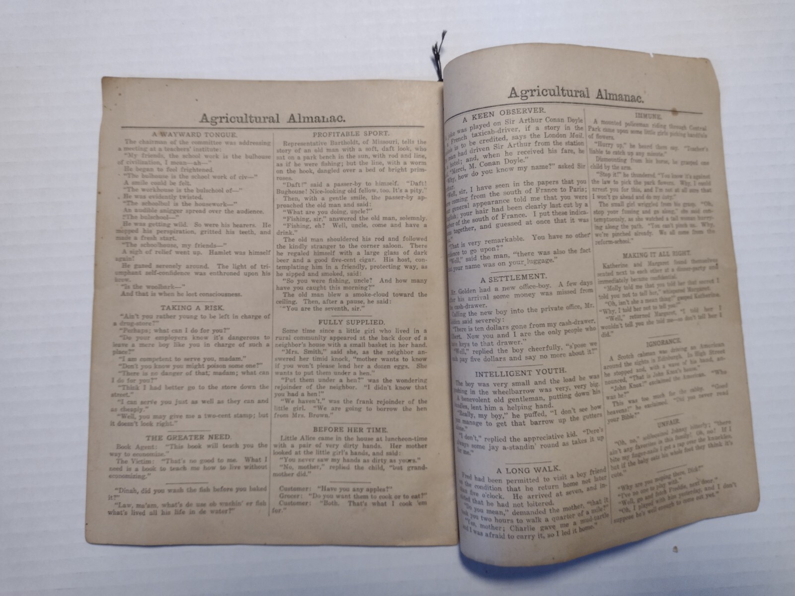 1917 John Baer’s Sons Lancaster, PA Agricultural Almanac