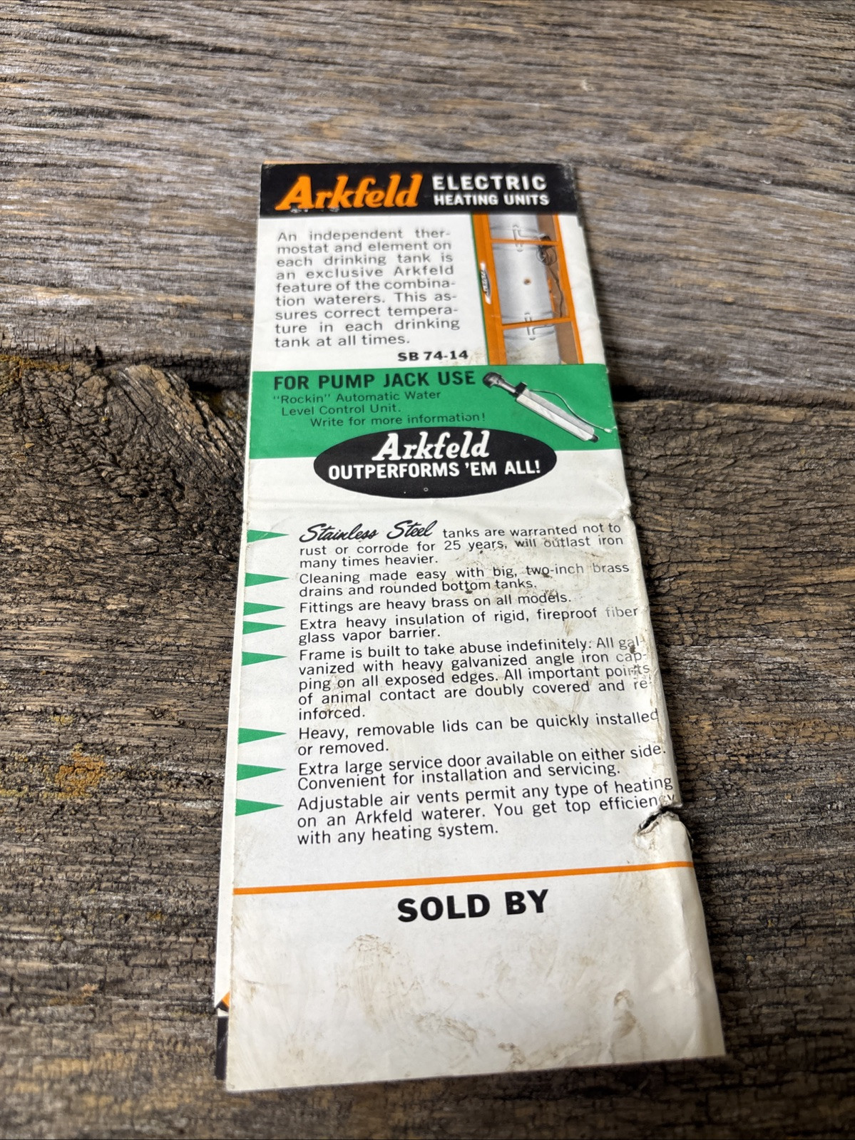 Arkfeld Livestock Waterer Norfolk Nebraska Brochure Farm Ranch Advertising