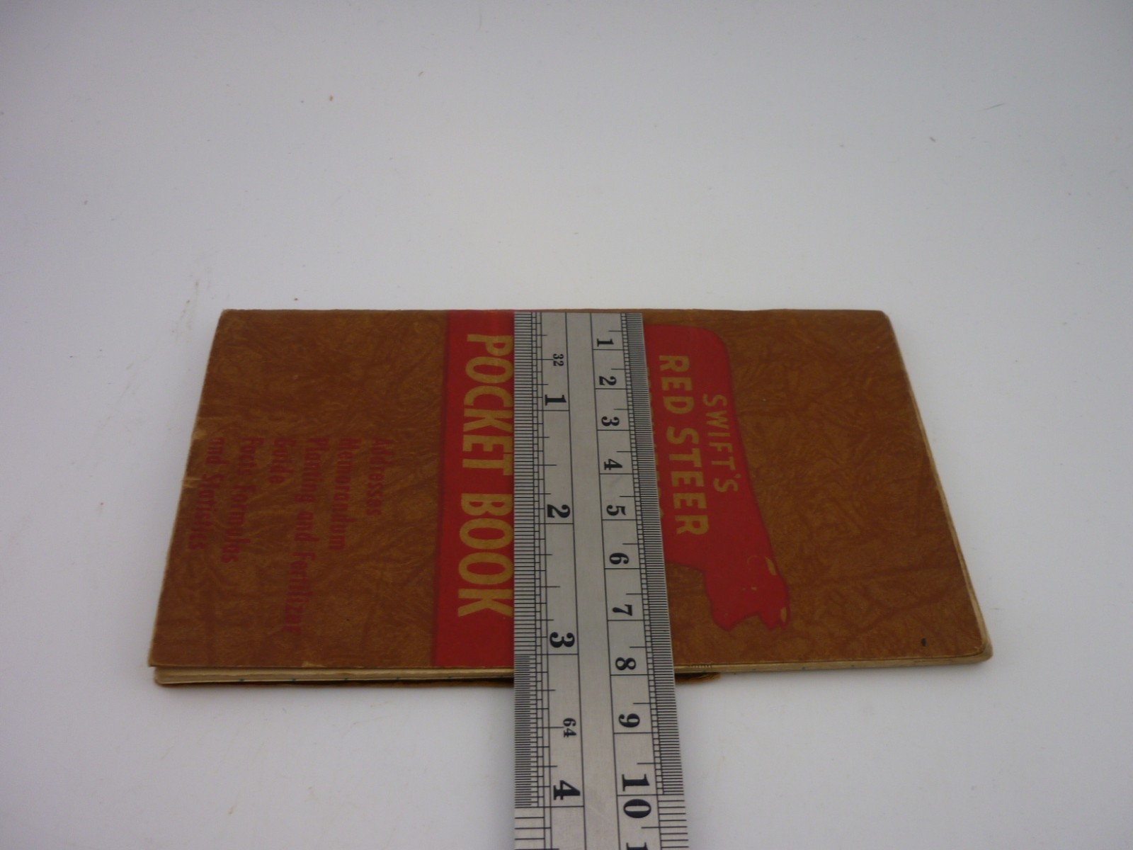 1946 Swift’s Red Steer Fertilizers Pocket Book Farm Advertising Memorandum