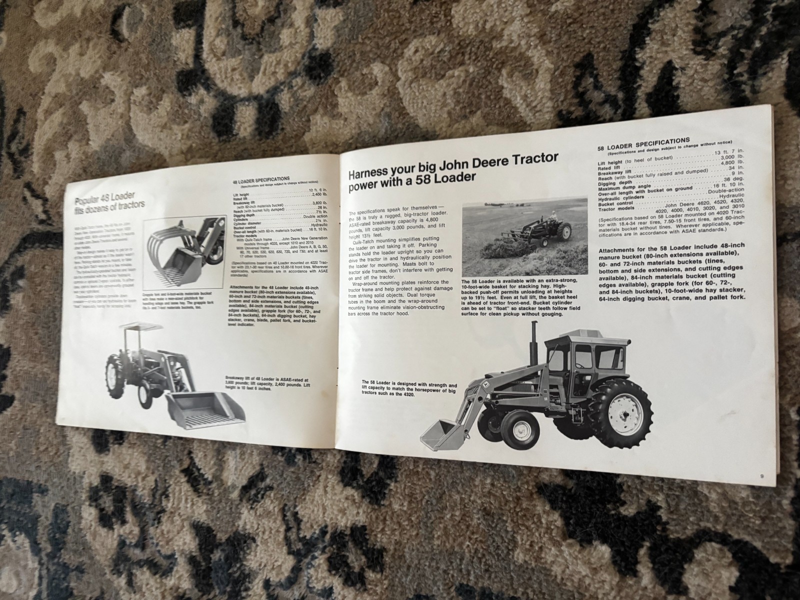 John Deere Material Handling & Feeding Equipment For 1971 Brochure DCPA26