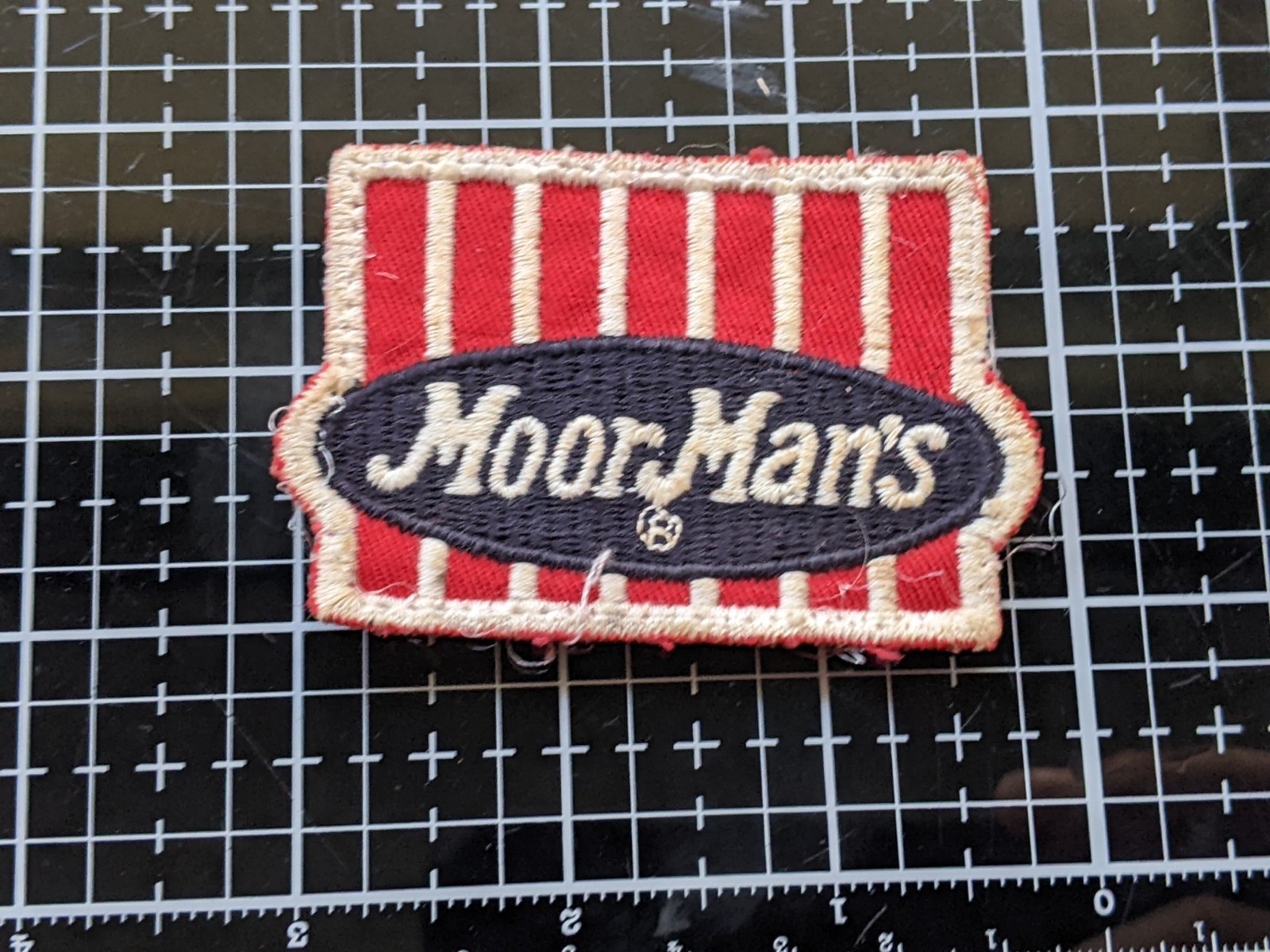 Vintage moorman feed cloth patch
