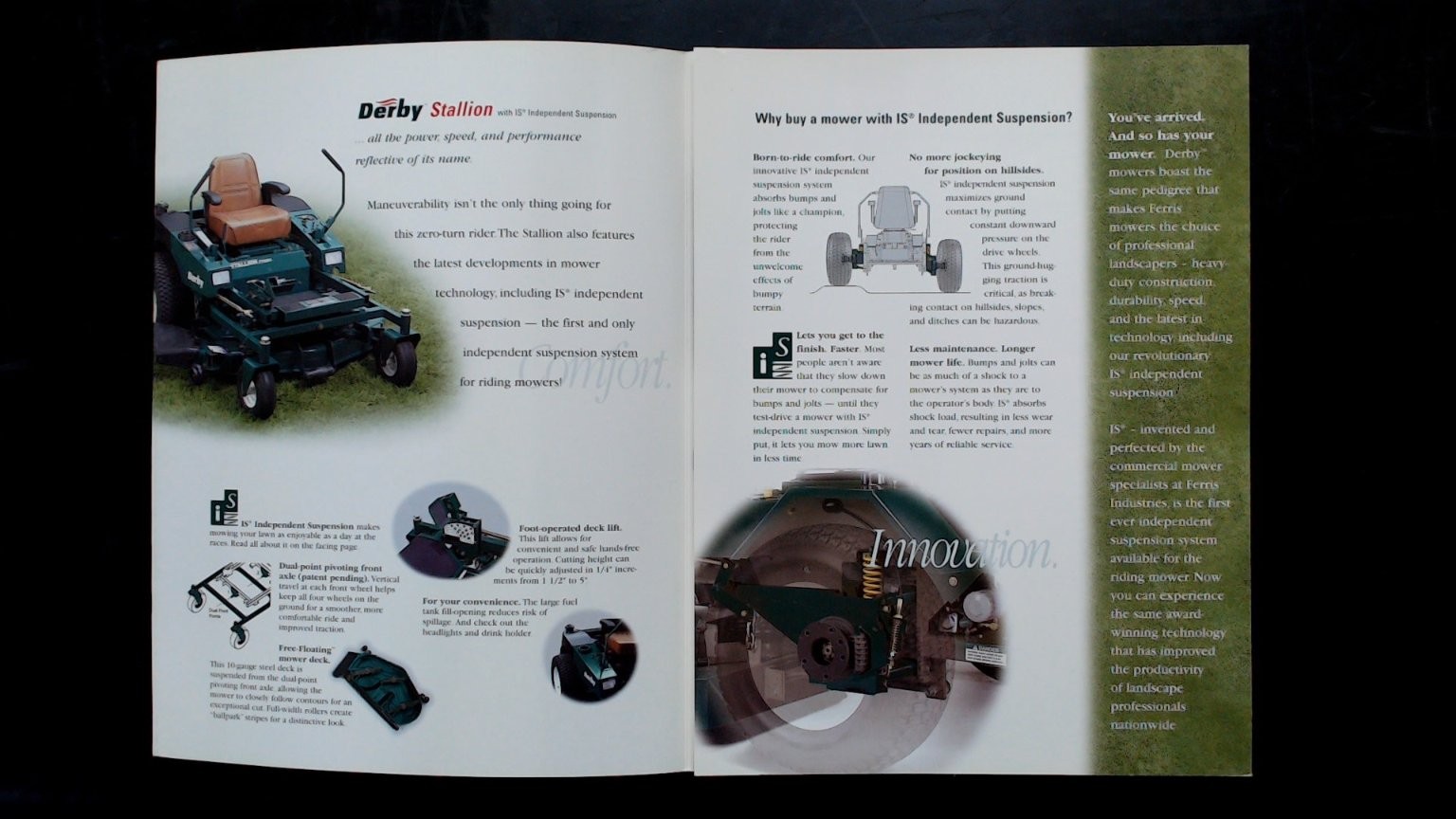 Derby Agricultural Mower Brochure Vintage Commercial Lawn Equipment