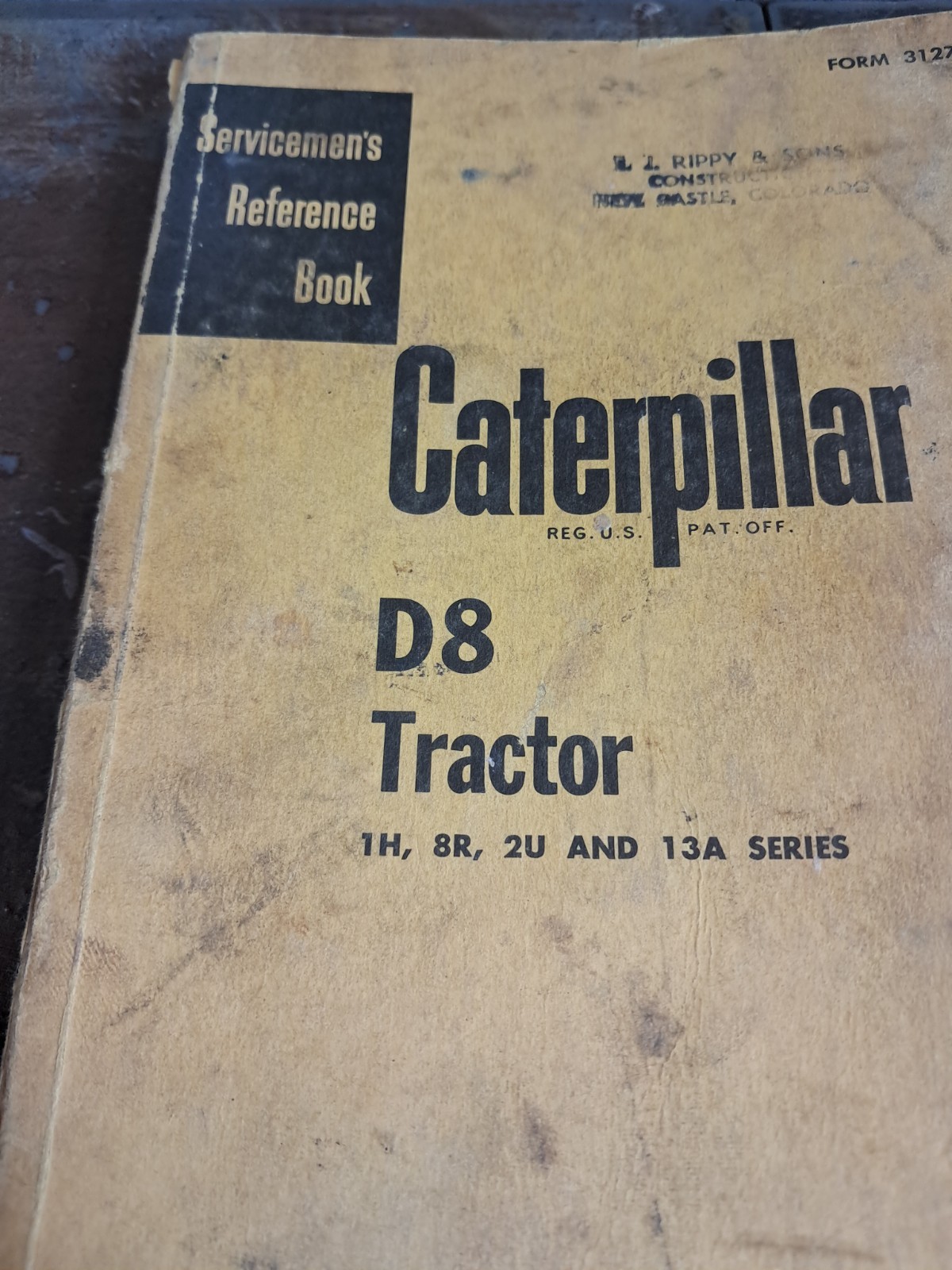 Caterpillar Servicemen’s Reference Book D8 1H 8R 13A Tractor Repair Manual Q30