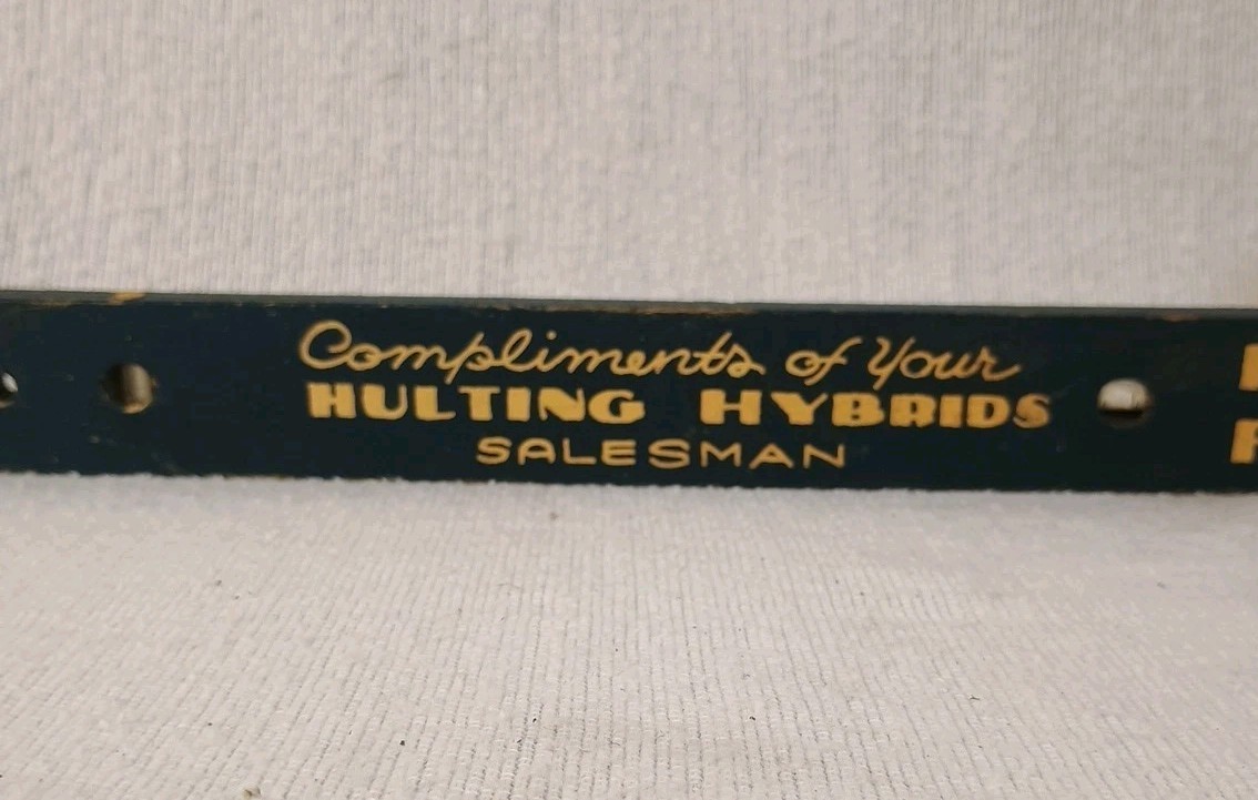 Hulting Hybrids Seed Corn Agriculture Advertising 18″ Ruler Level Geneseo IL