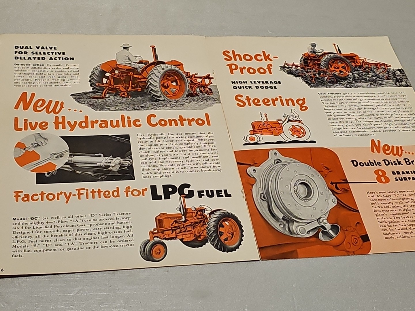 Vintage Case Eagle Hitch Farming Sales Brochure Tractors 2 / 3 Plow