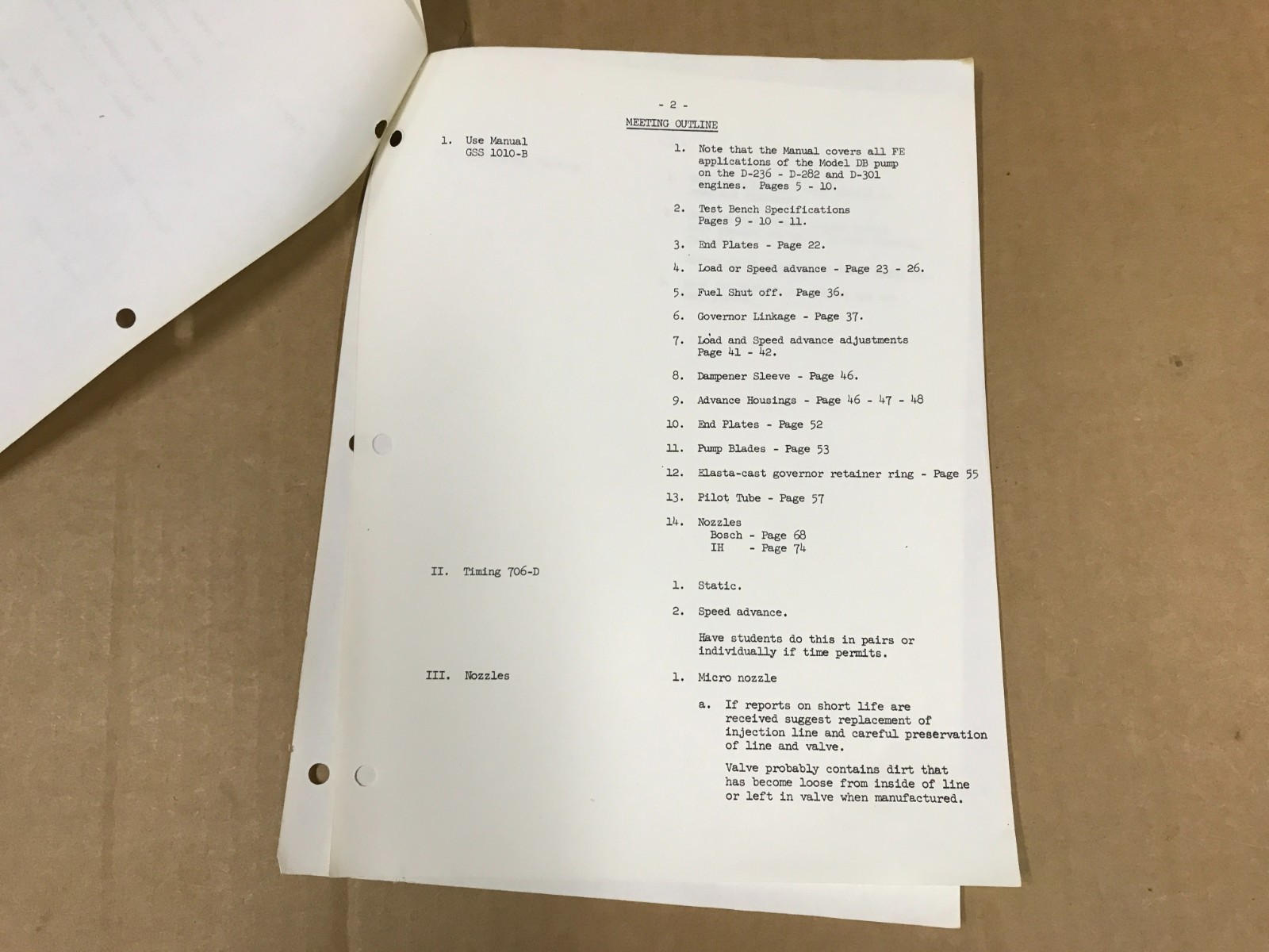 Vintage International Blue Ribbon Service Training Instructor’s Guide EP-1545