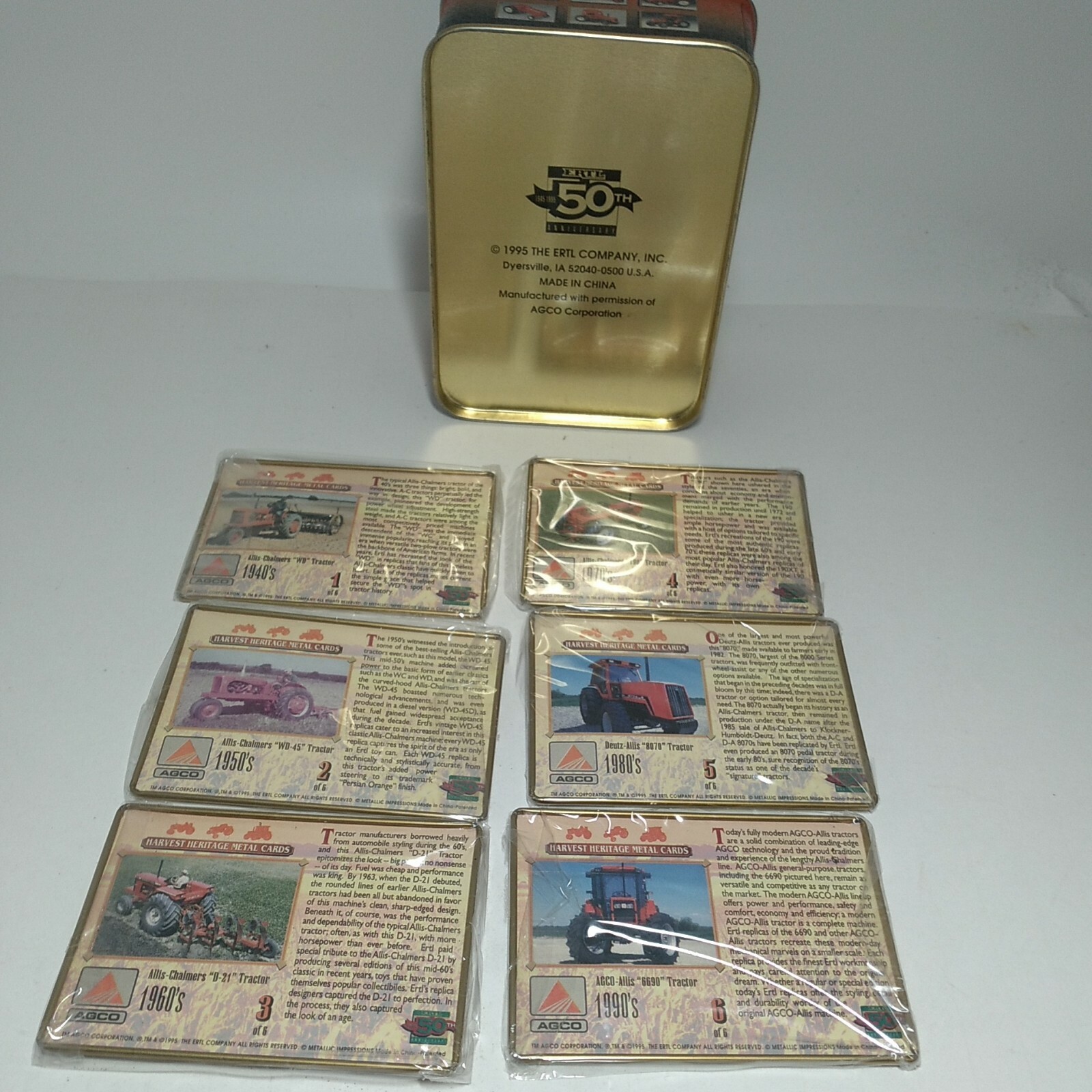 90’s Allis Chalmers ERTL 50TH Anniversary Harvest Heritage Commemoritive Series