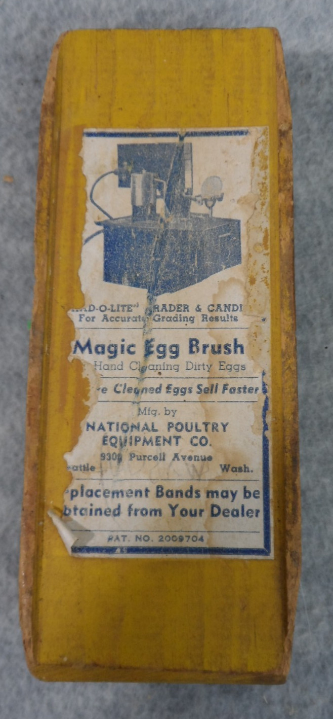 Magic Egg Brush RARE National Poultry Equipment CO Seattle Advertising 1930’s