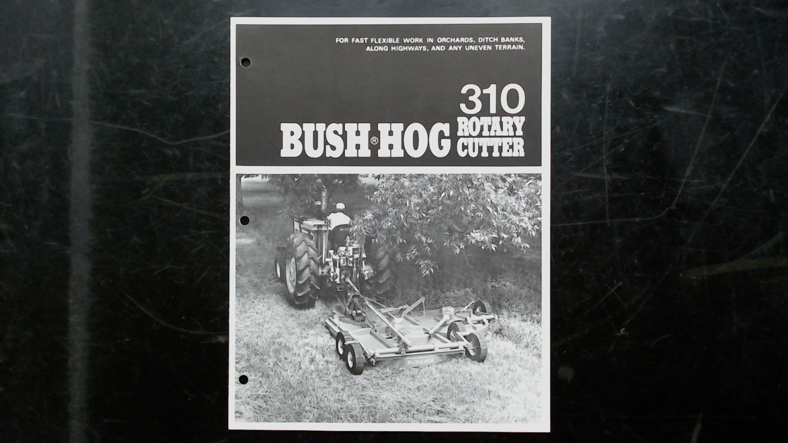 Bush Hog 310 Rotary Cutter Vintage Agricultural Brochure 10.5 Offset