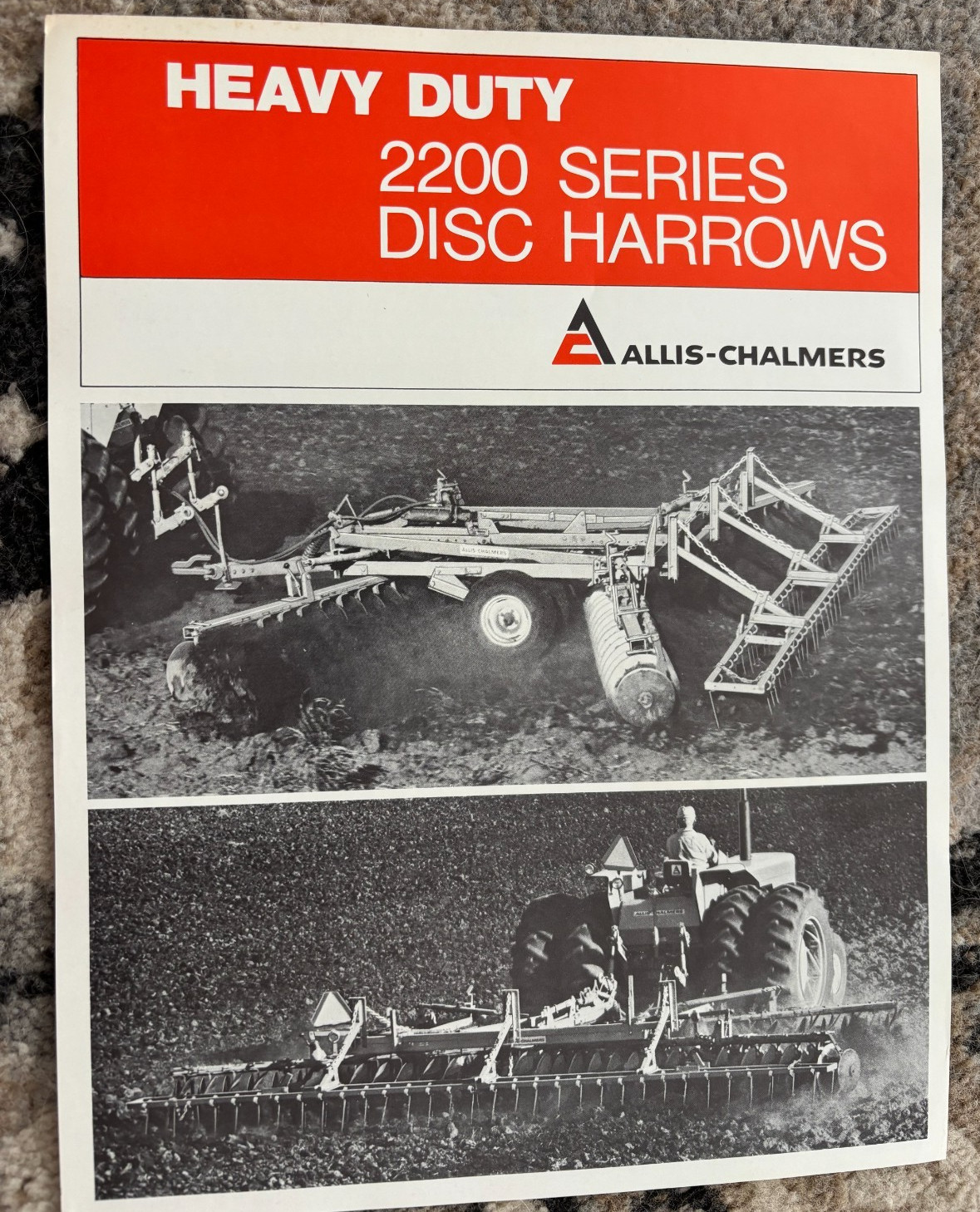 Allis Chalmers 2200 Series Disk Harrows For 1969 Brochure AMIL26