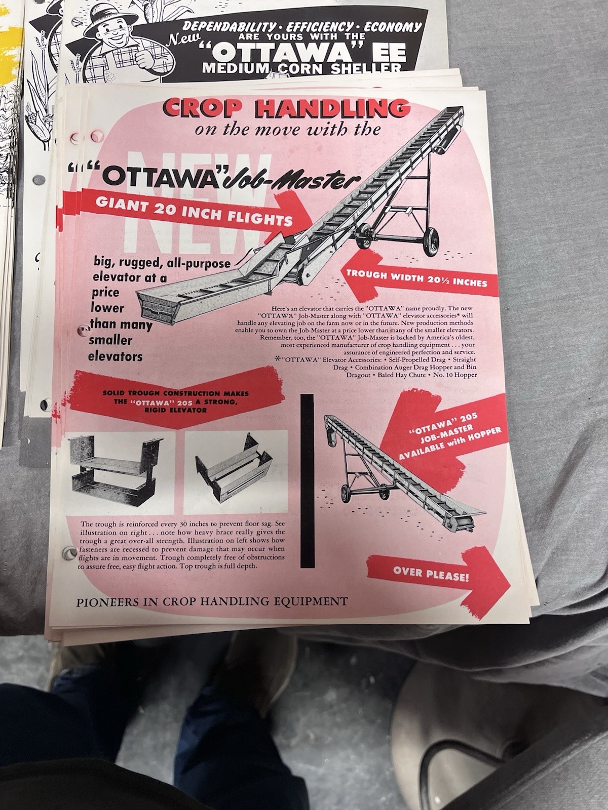 Lot. Of Over 70 Advertising Pieces From The Ottawa Line Produced In Ottawa IL
