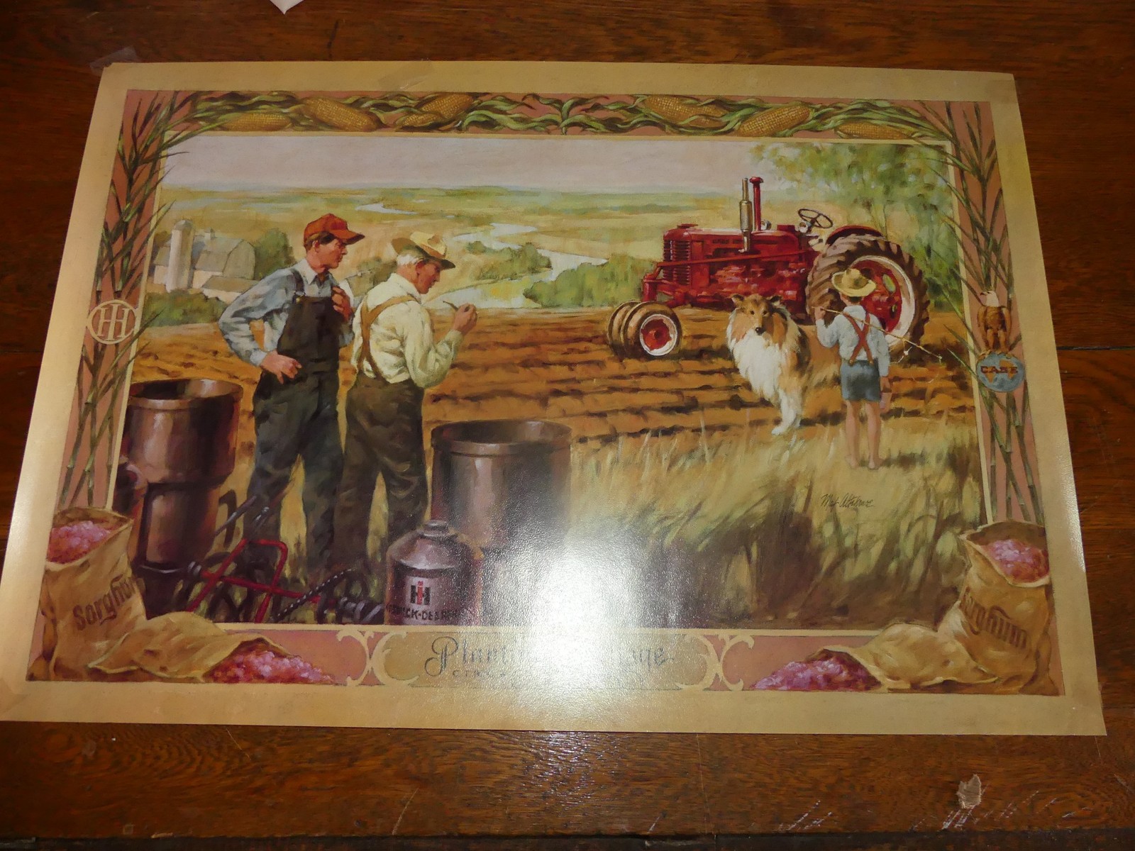 IH McCormick Deering Case 16½” x 24″ Poster Planting Heritage – CIRCA 1945