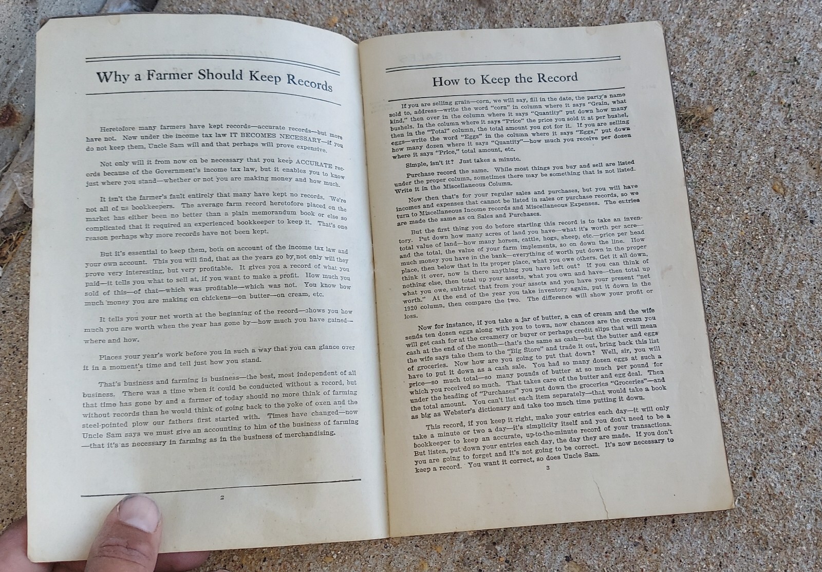 1919 The Simplicity Farm Record Wm. Walton Nephews Freeport IL Dry Goods Store